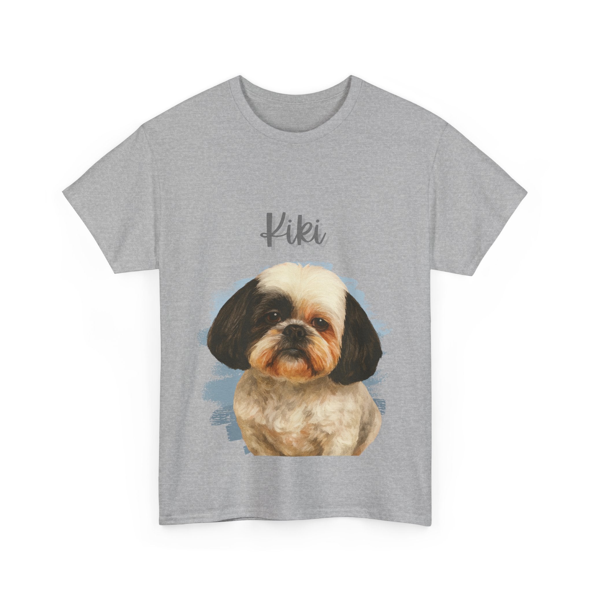 (Kiki) Whimsical Dog Portrait Tee Shirt