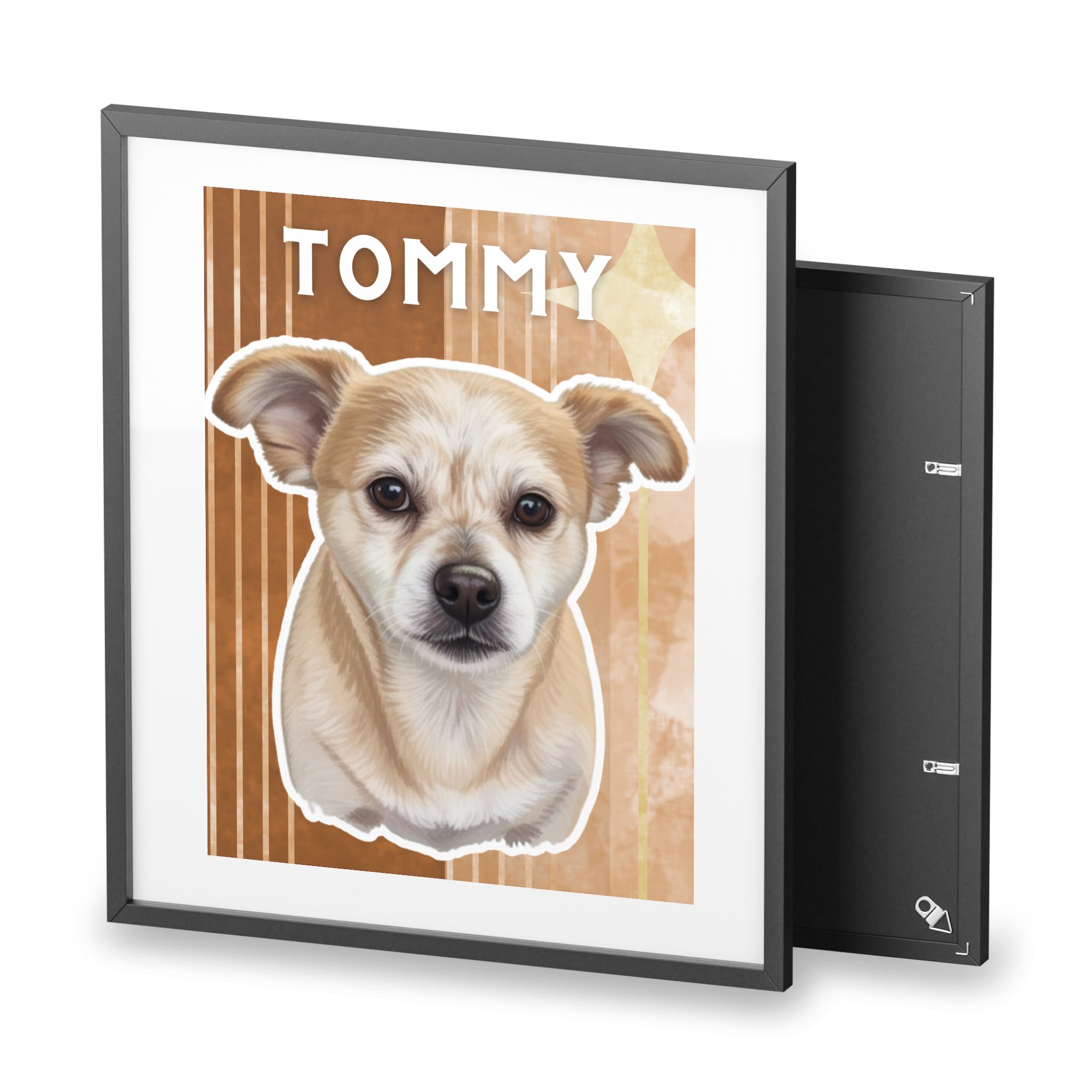 (Tommy) Playful Dog Framed Poster