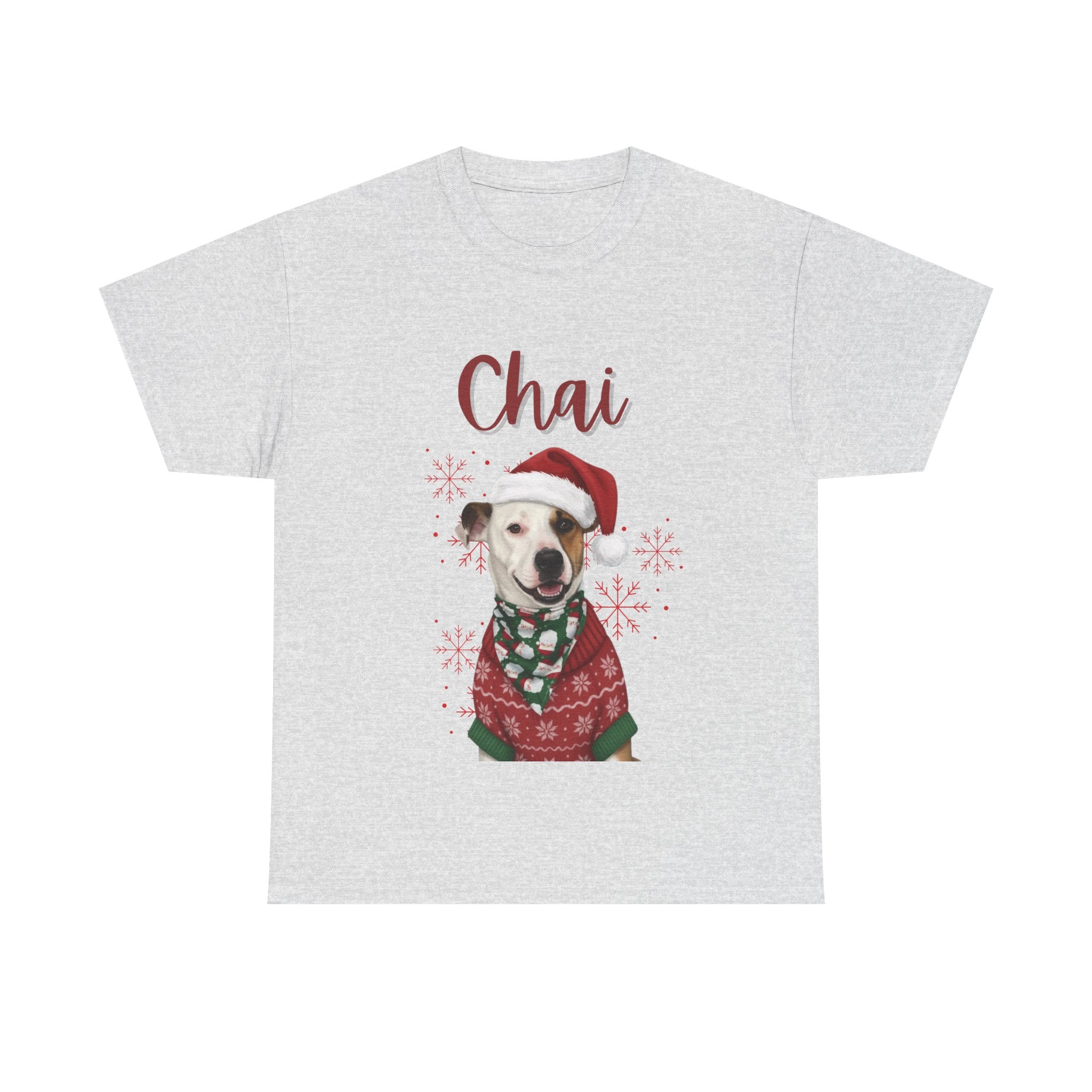 (Chai) Whimsical Dog Portrait Tee Shirt