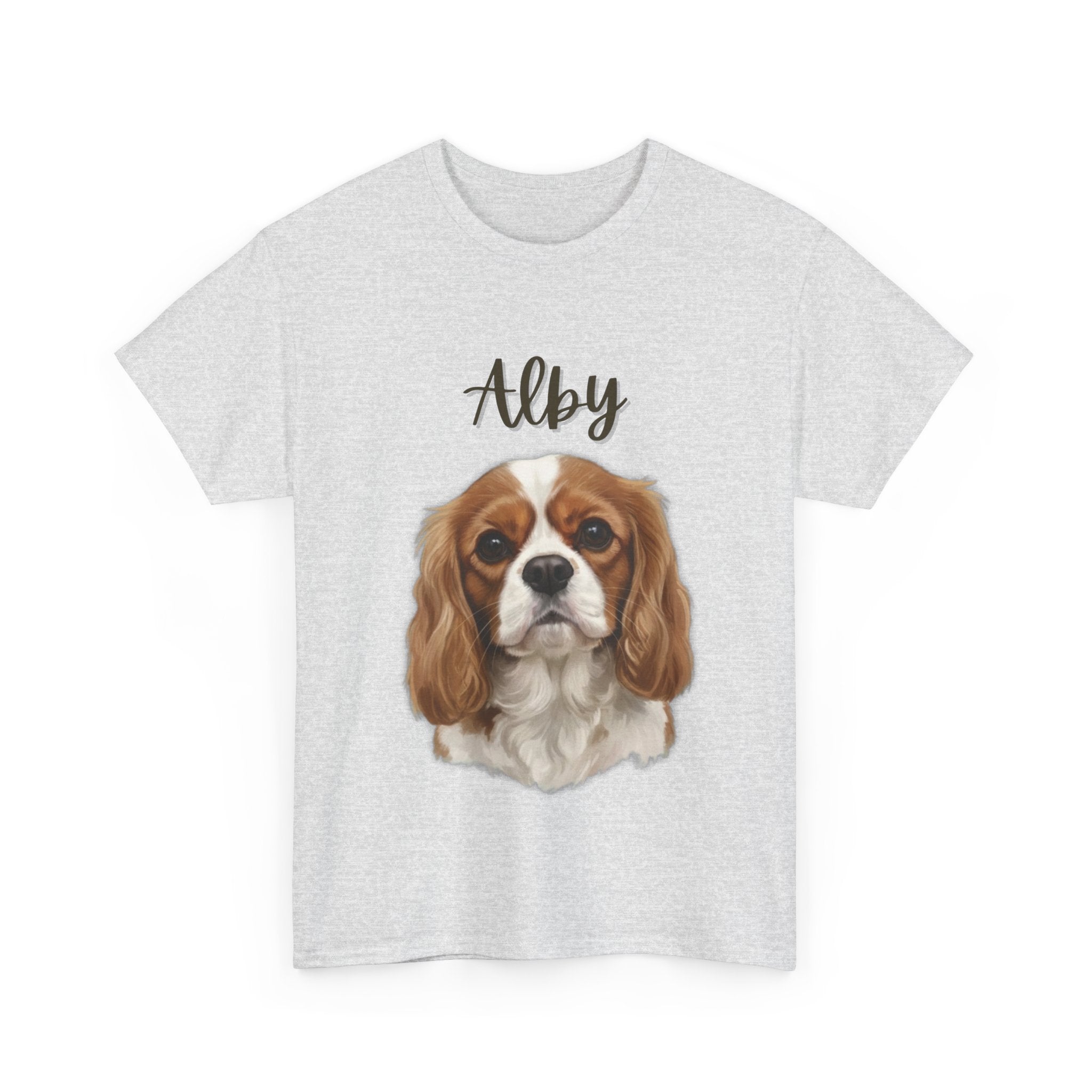 (Alby) Whimsical Dog Portrait Tee Shirt