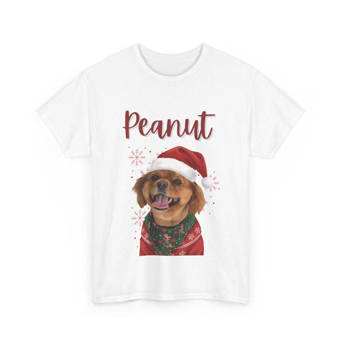 (Peanut) Whimsical Dog Portrait Tee Shirt