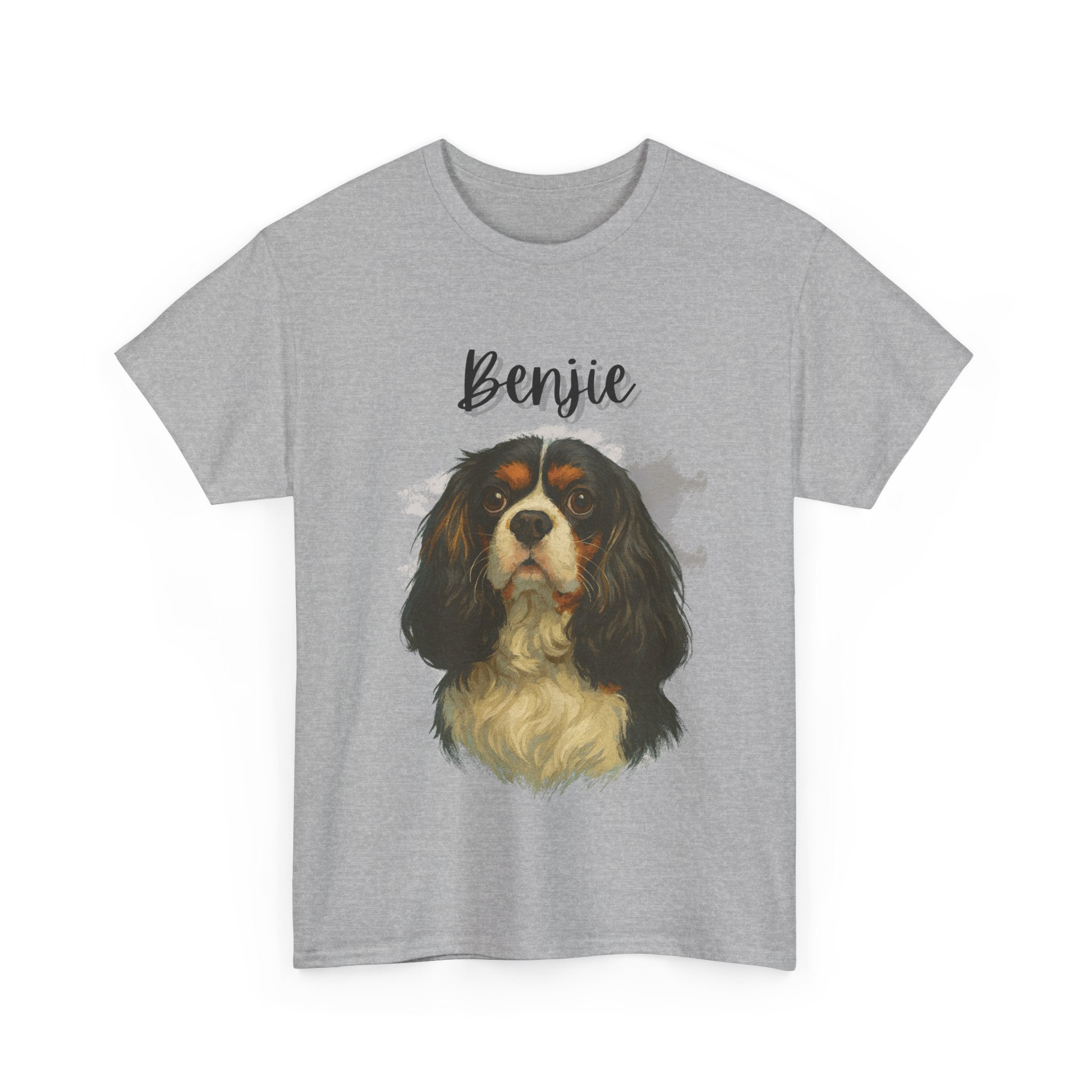 (Benjie) Whimsical Dog Portrait Tee Shirt