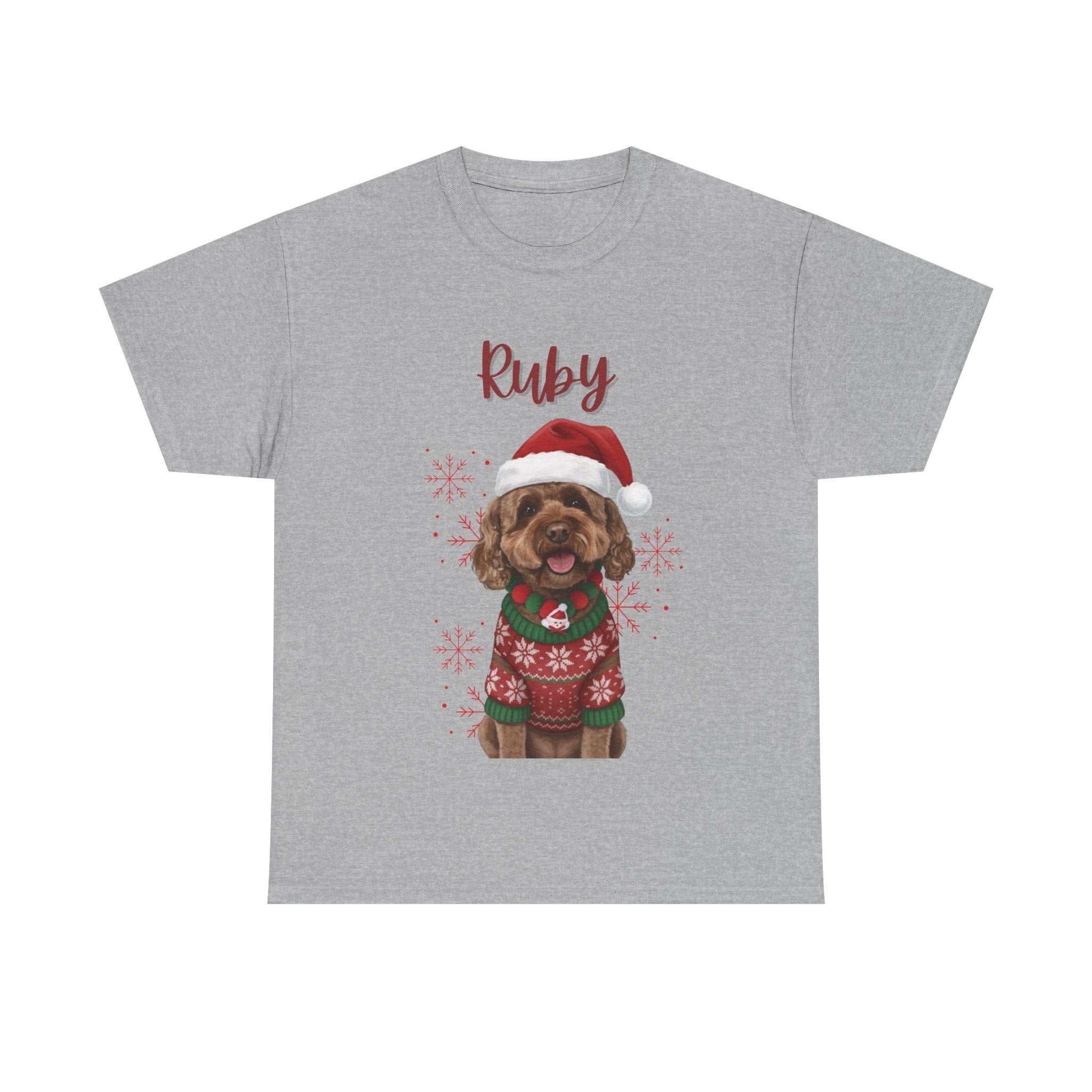 (Ruby) Whimsical Dog Portrait Tee Shirt