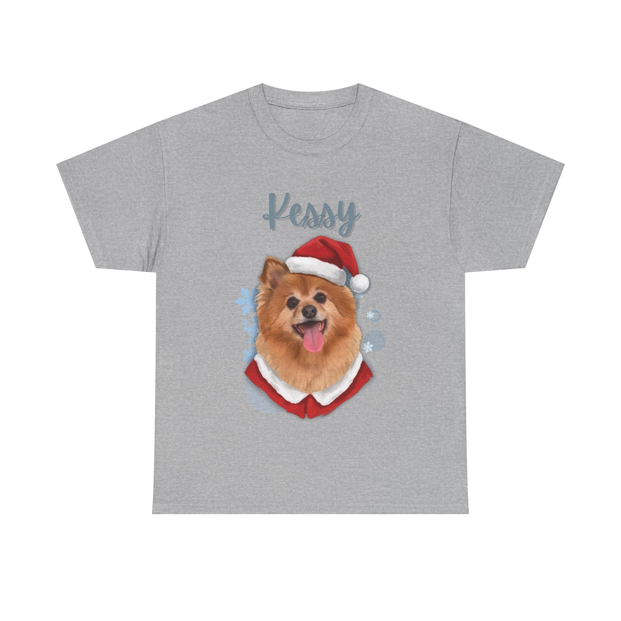 (Kessy) Whimsical Dog Portrait Tee Shirt