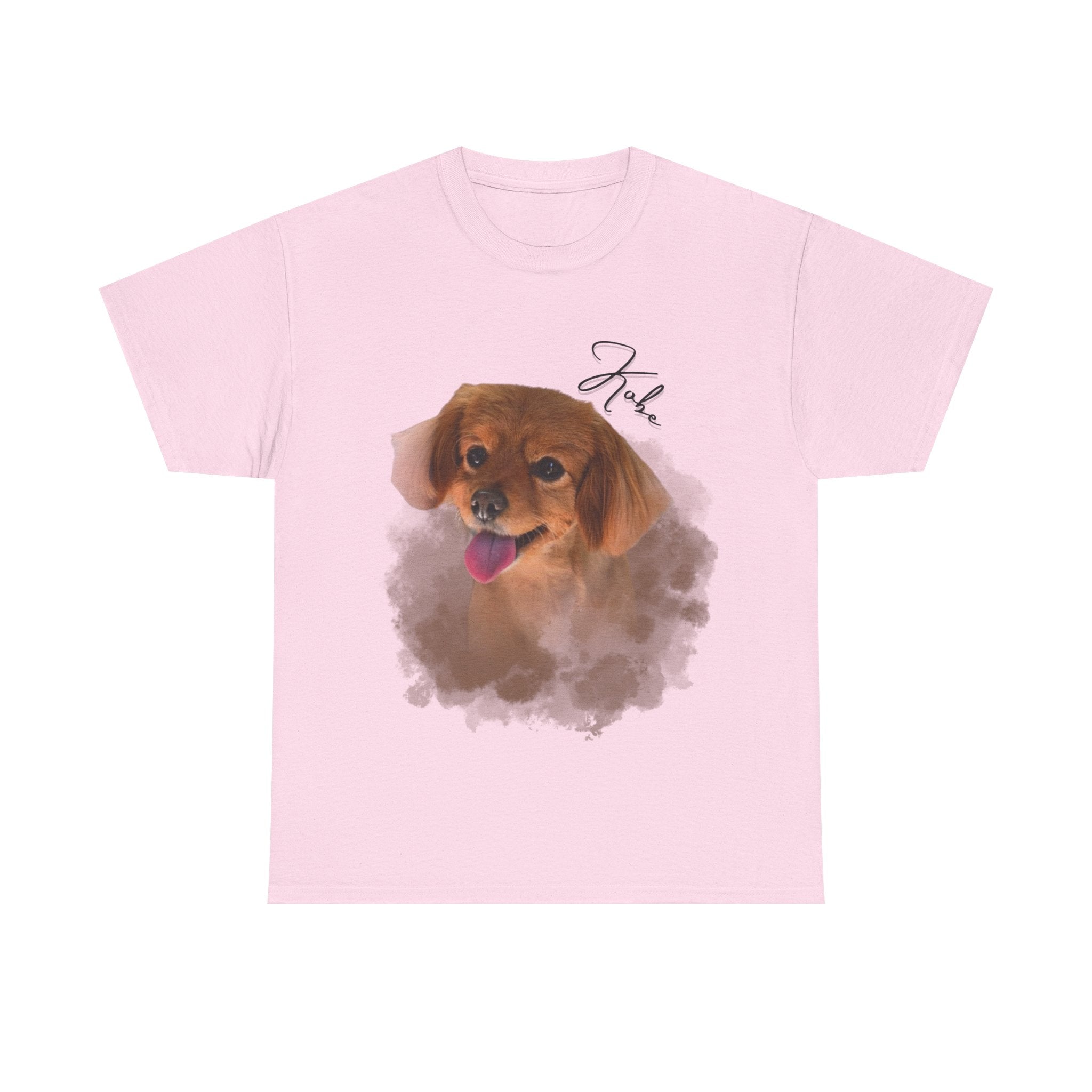 (Kobe) Whimsical Dog Portrait Tee Shirt