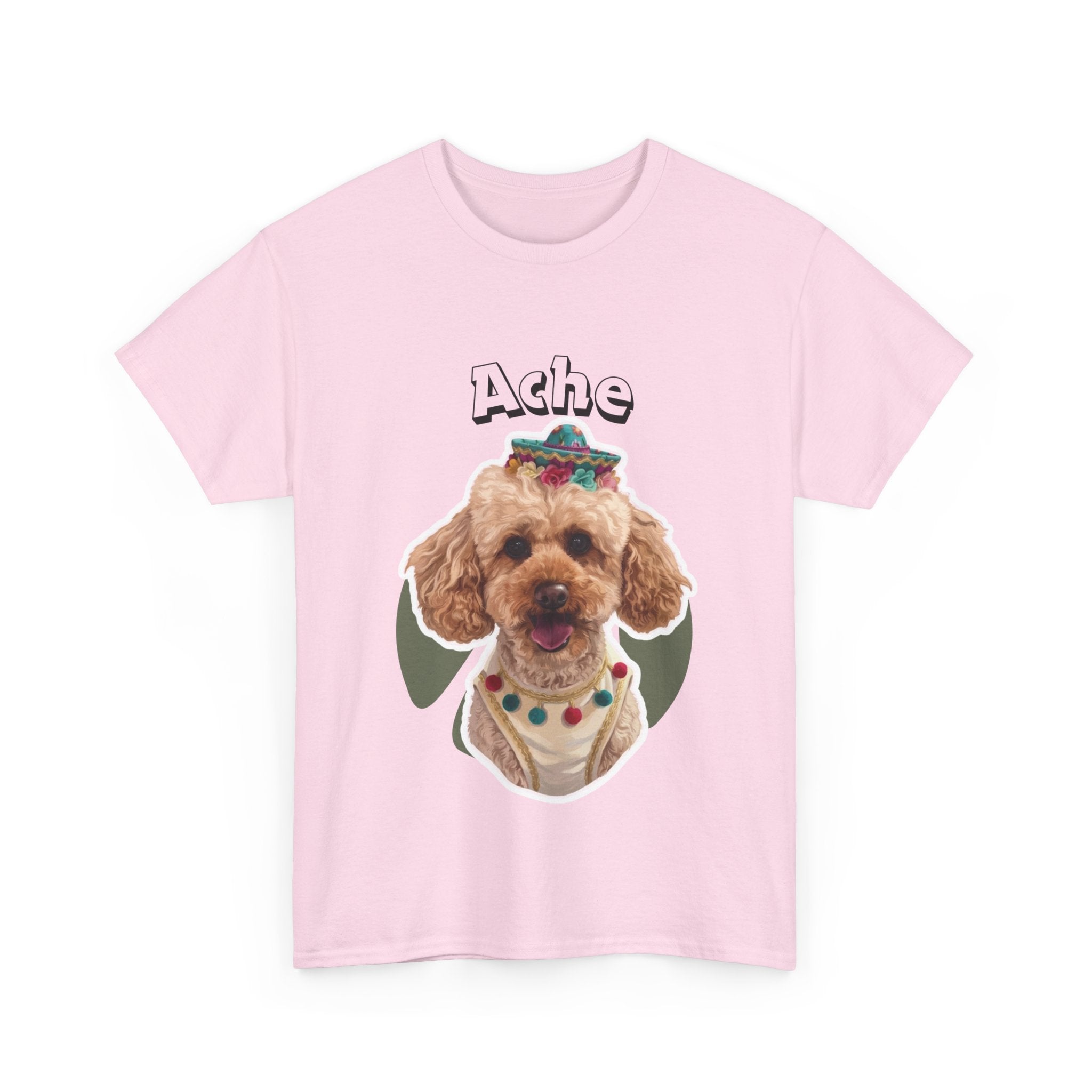 (Ache) Whimsical Dog Portrait Tee Shirt