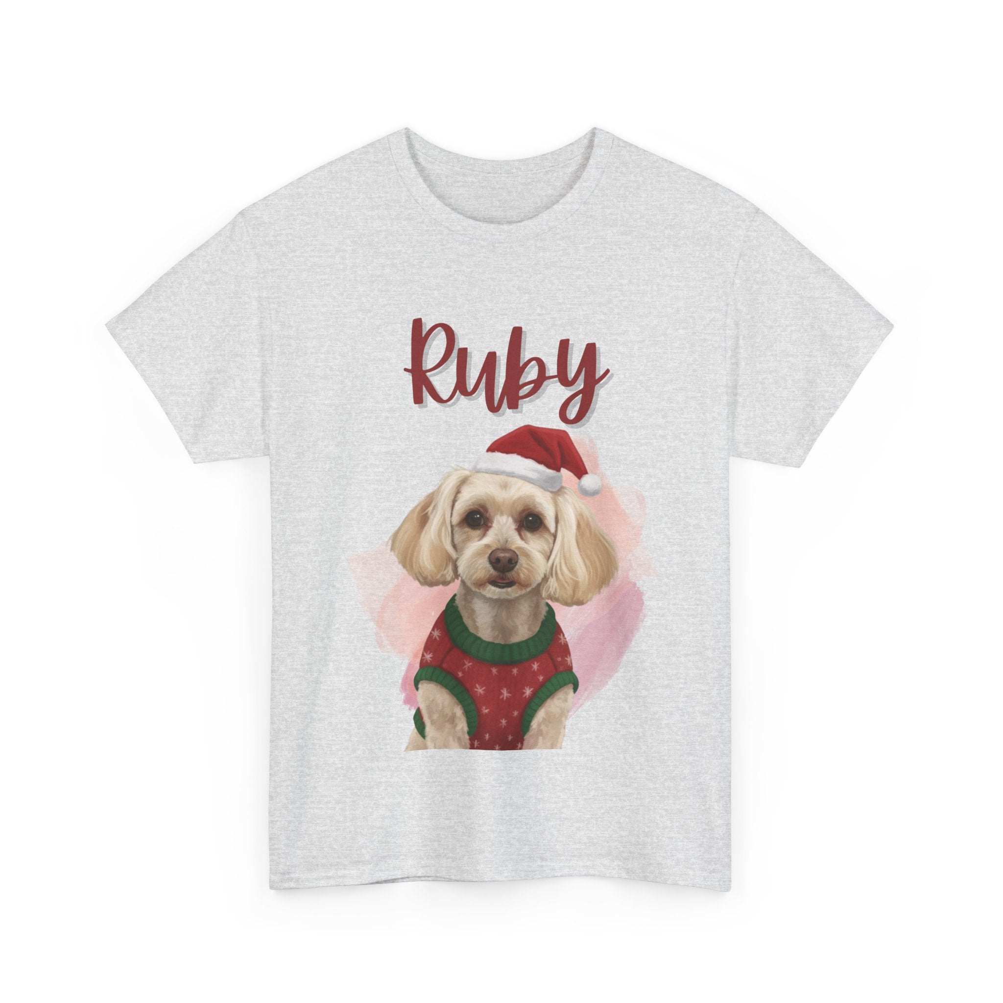 (Ruby) Whimsical Dog Portrait Tee Shirt
