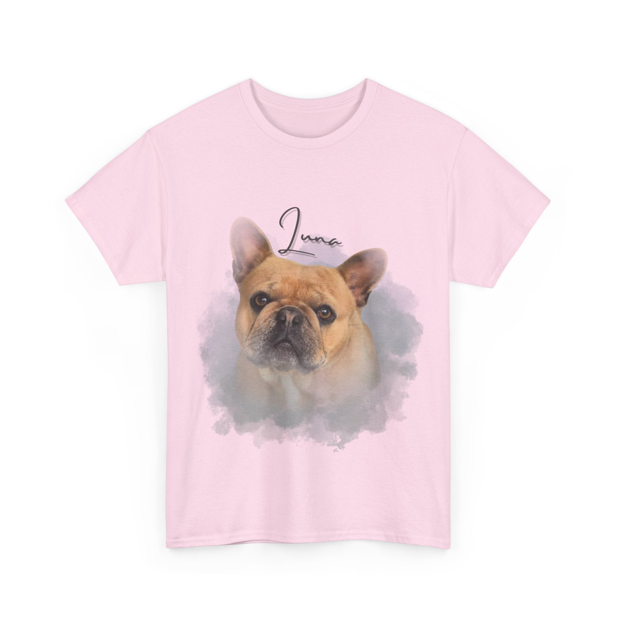 (Luna) Whimsical Dog Portrait Tee Shirt