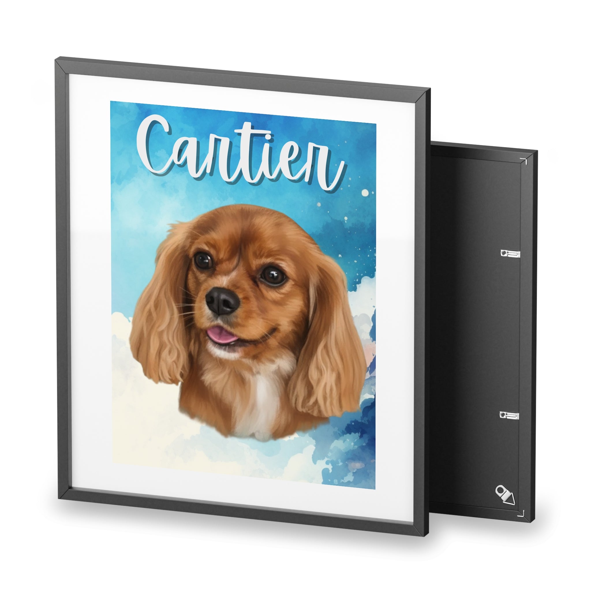 (Cartier) Playful Dog Framed Poster