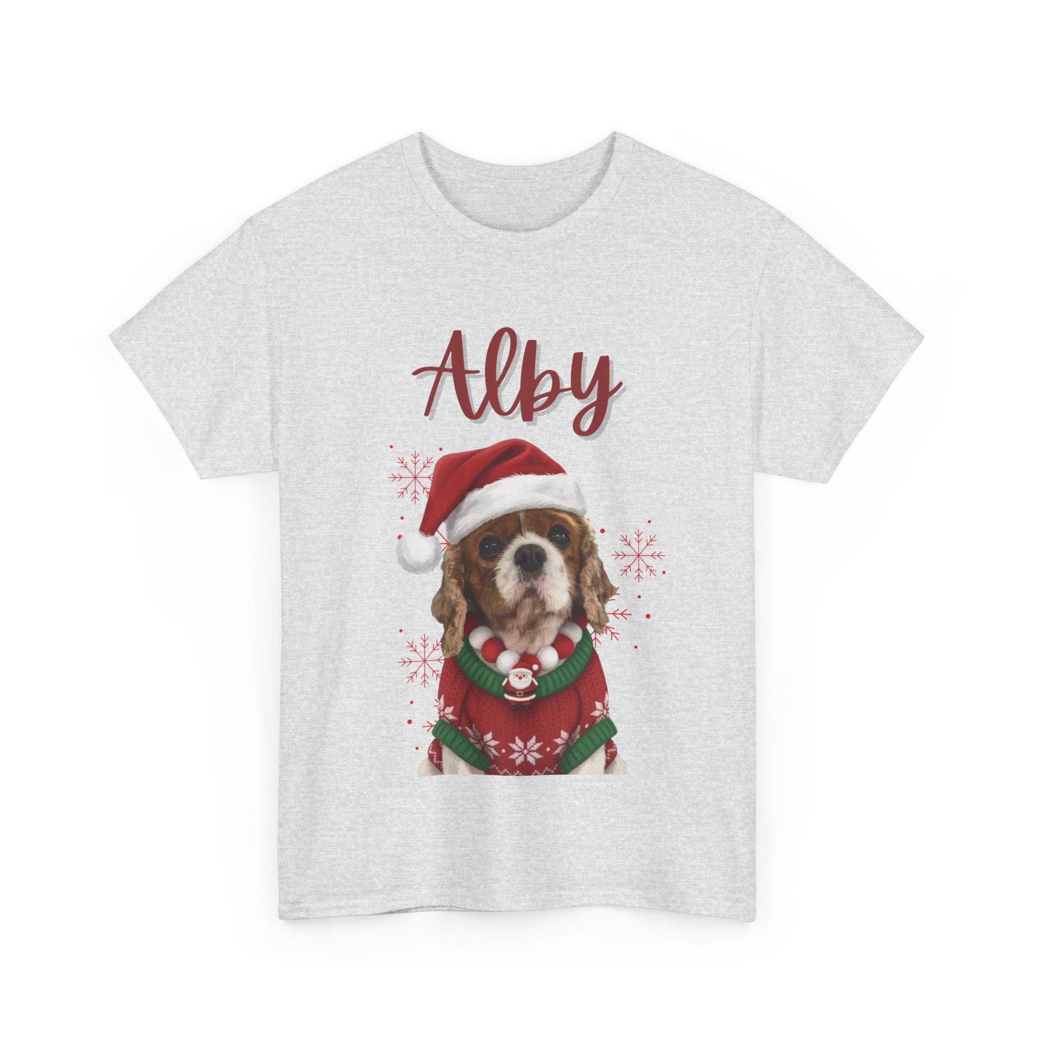 (Alby) Whimsical Dog Portrait Tee Shirt