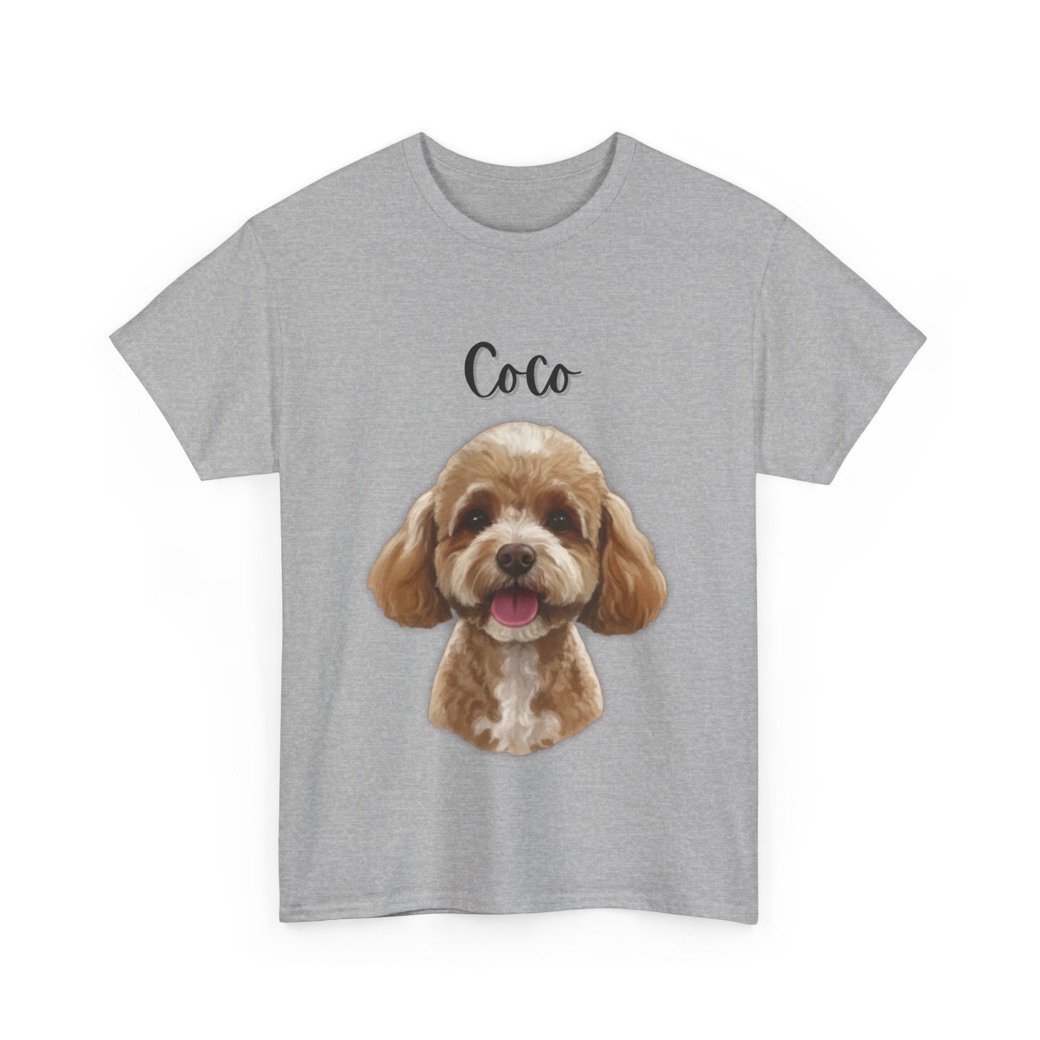 (Coco) Whimsical Dog Portrait Tee Shirt