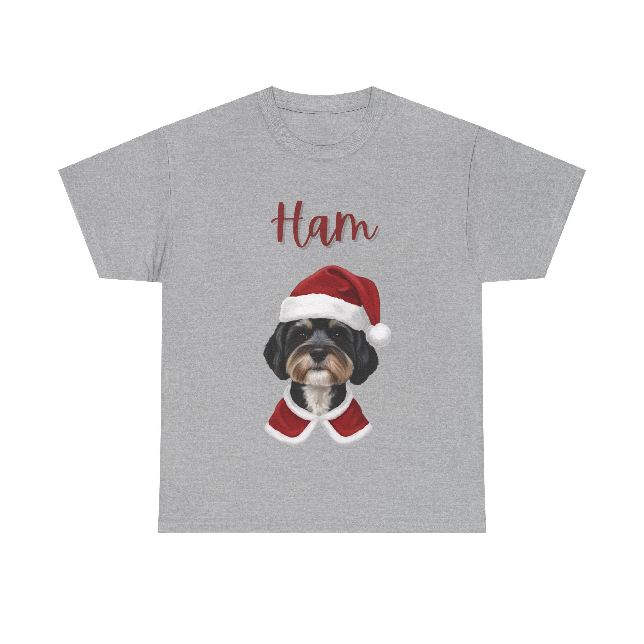 (Ham) Whimsical Dog Portrait Tee Shirt
