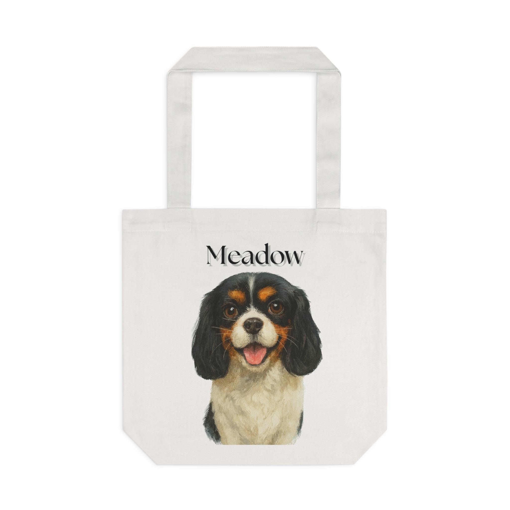 (Meadow) Personalized Dog Lover Tote Bag