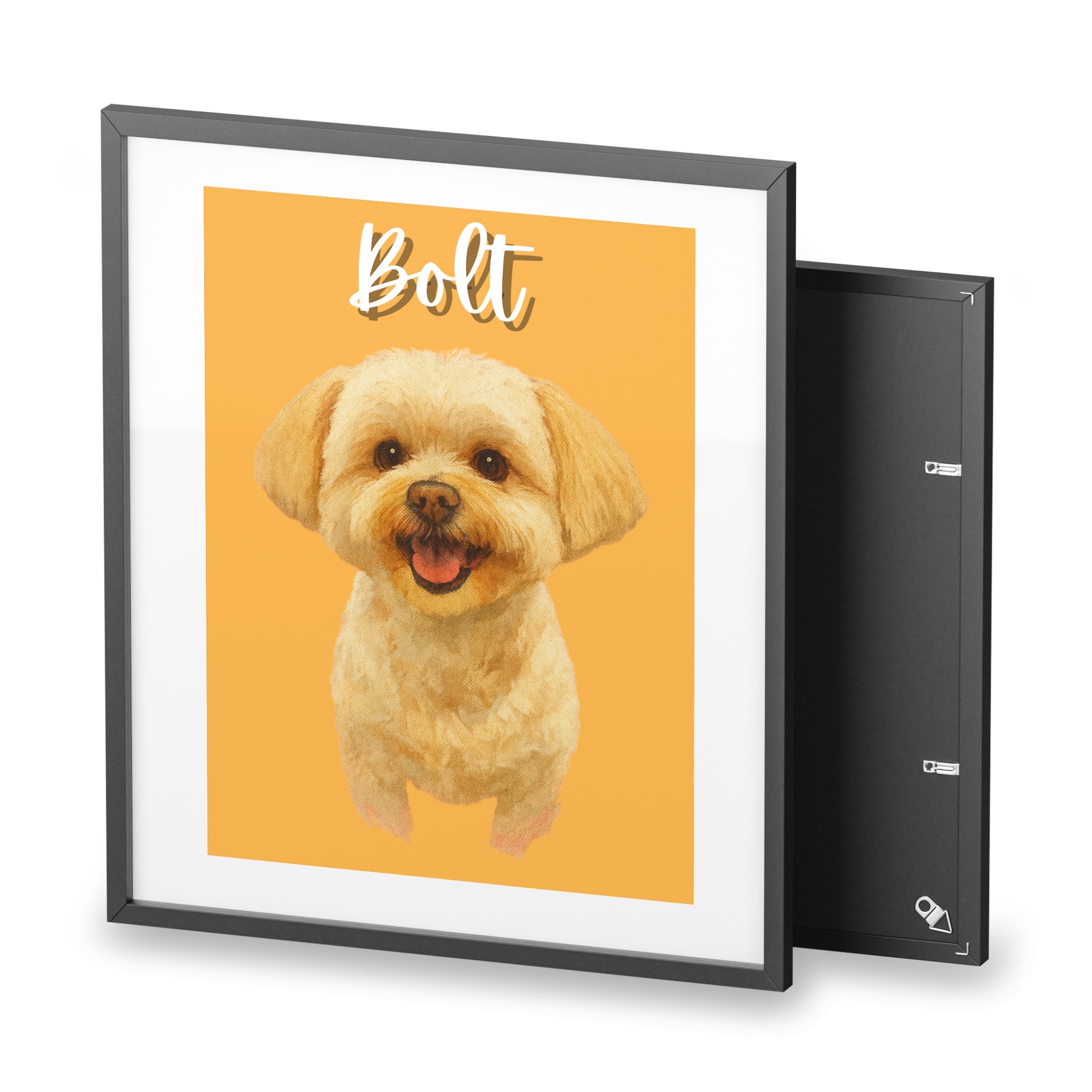 (Bolt) Playful Dog Framed Poster