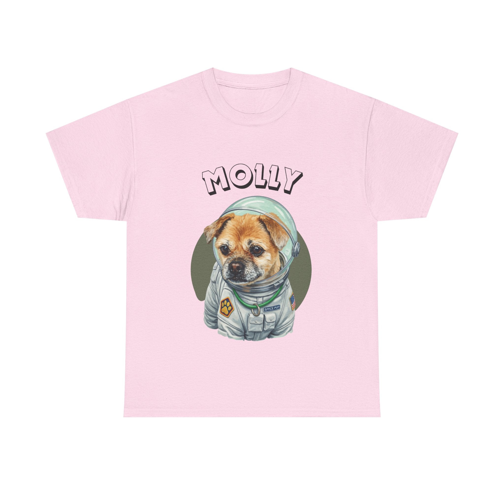 (Molly) Whimsical Dog Portrait Tee Shirt
