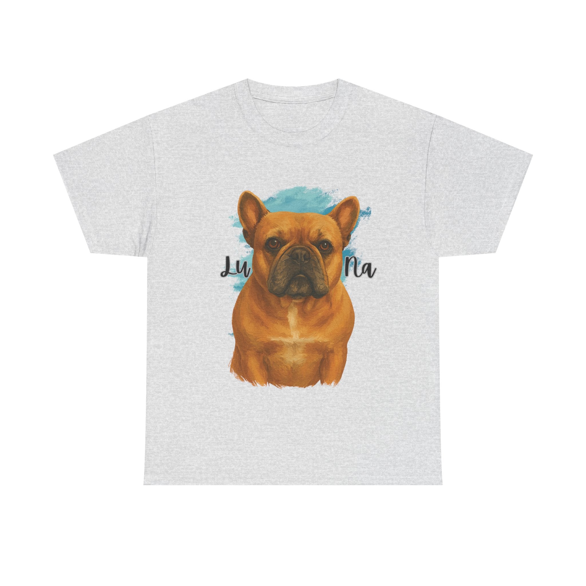 (Luna) Whimsical Dog Portrait Tee Shirt