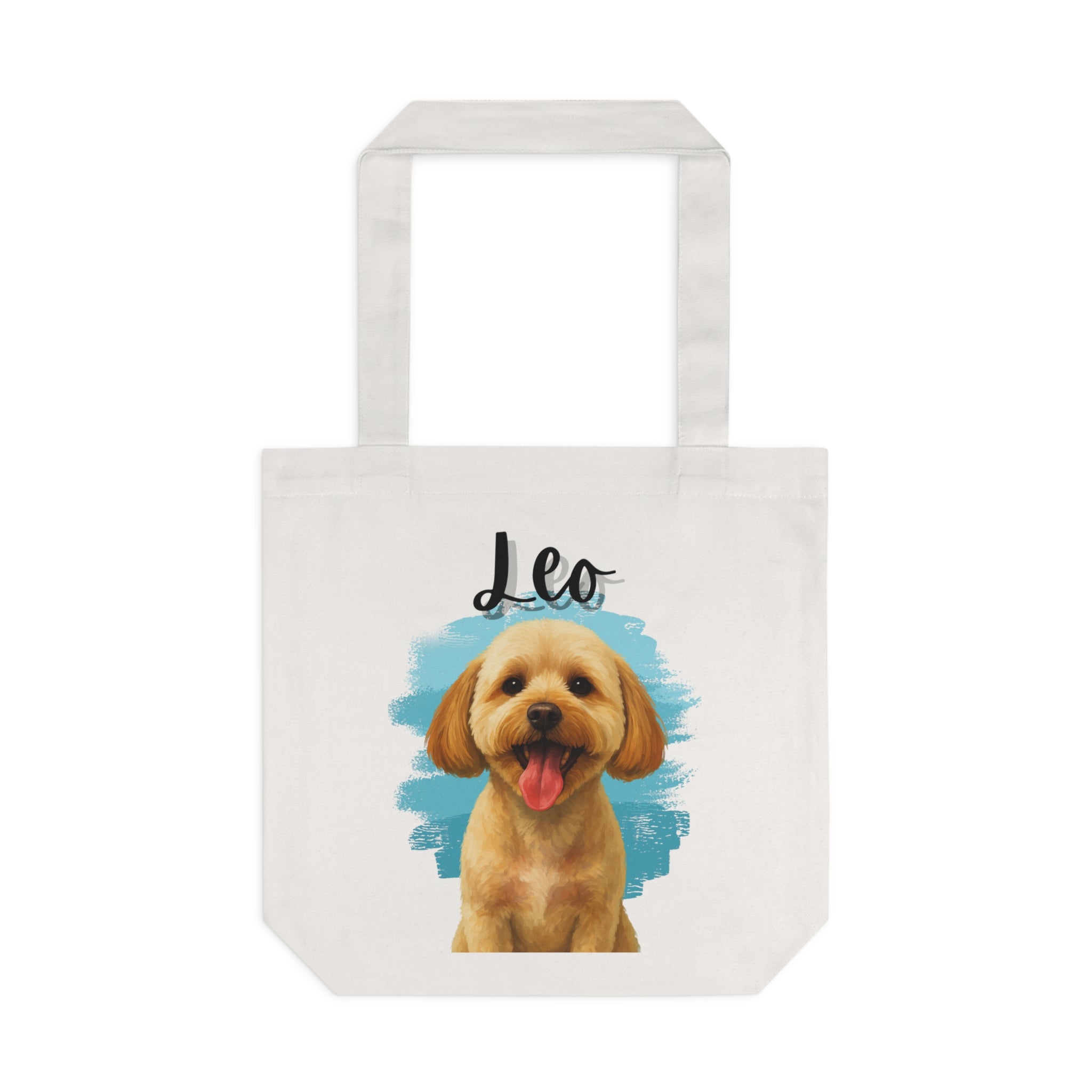 (Leo) Personalized Dog Lover Tote Bag