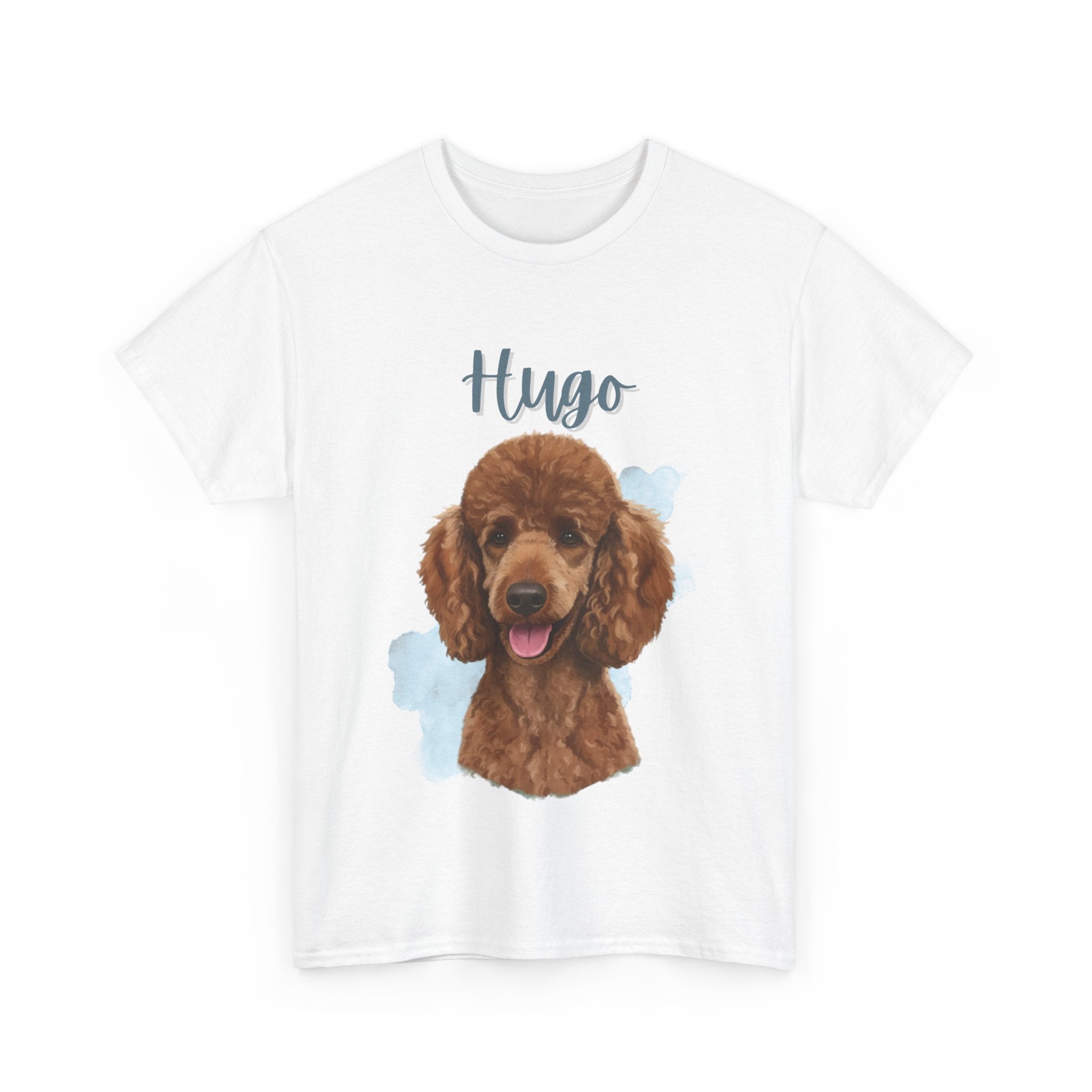 (Hugo) Whimsical Dog Portrait Tee Shirt