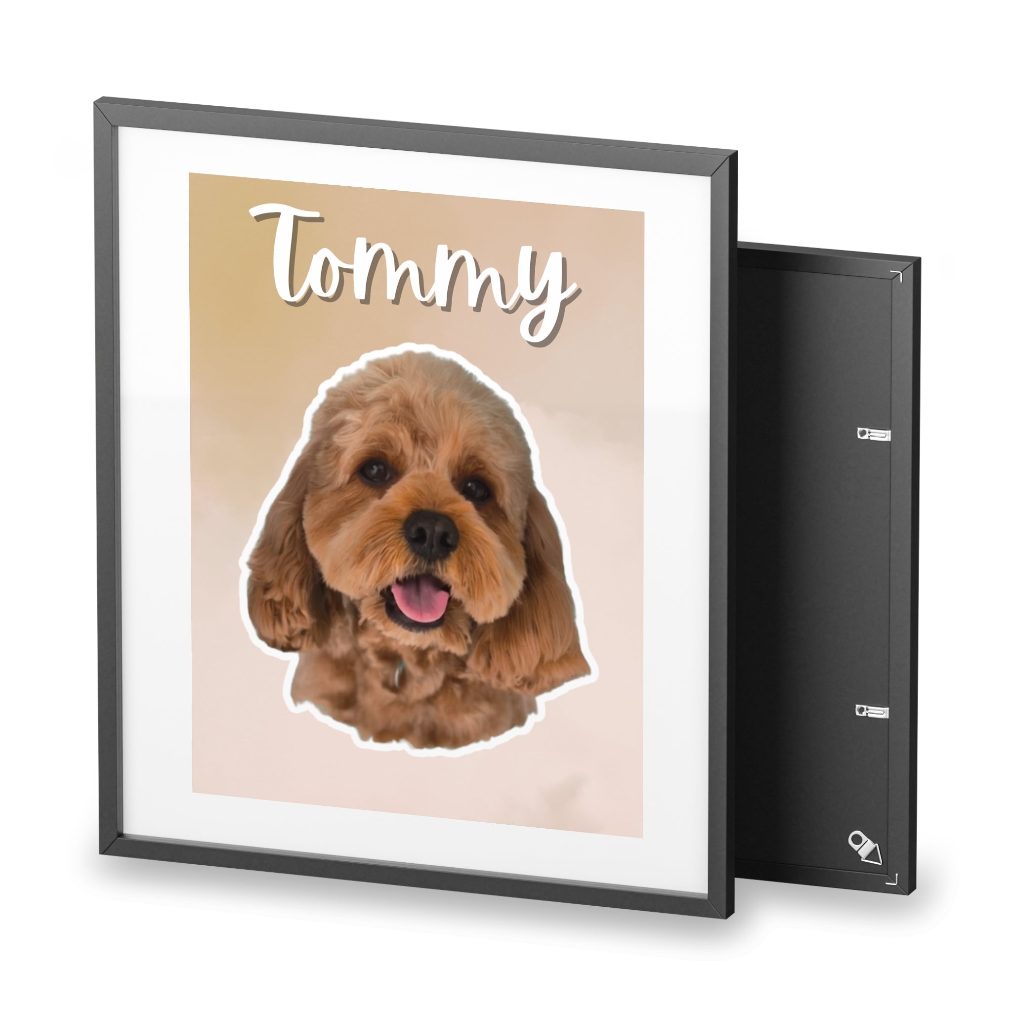 (Tommy) Playful Dog Framed Poster