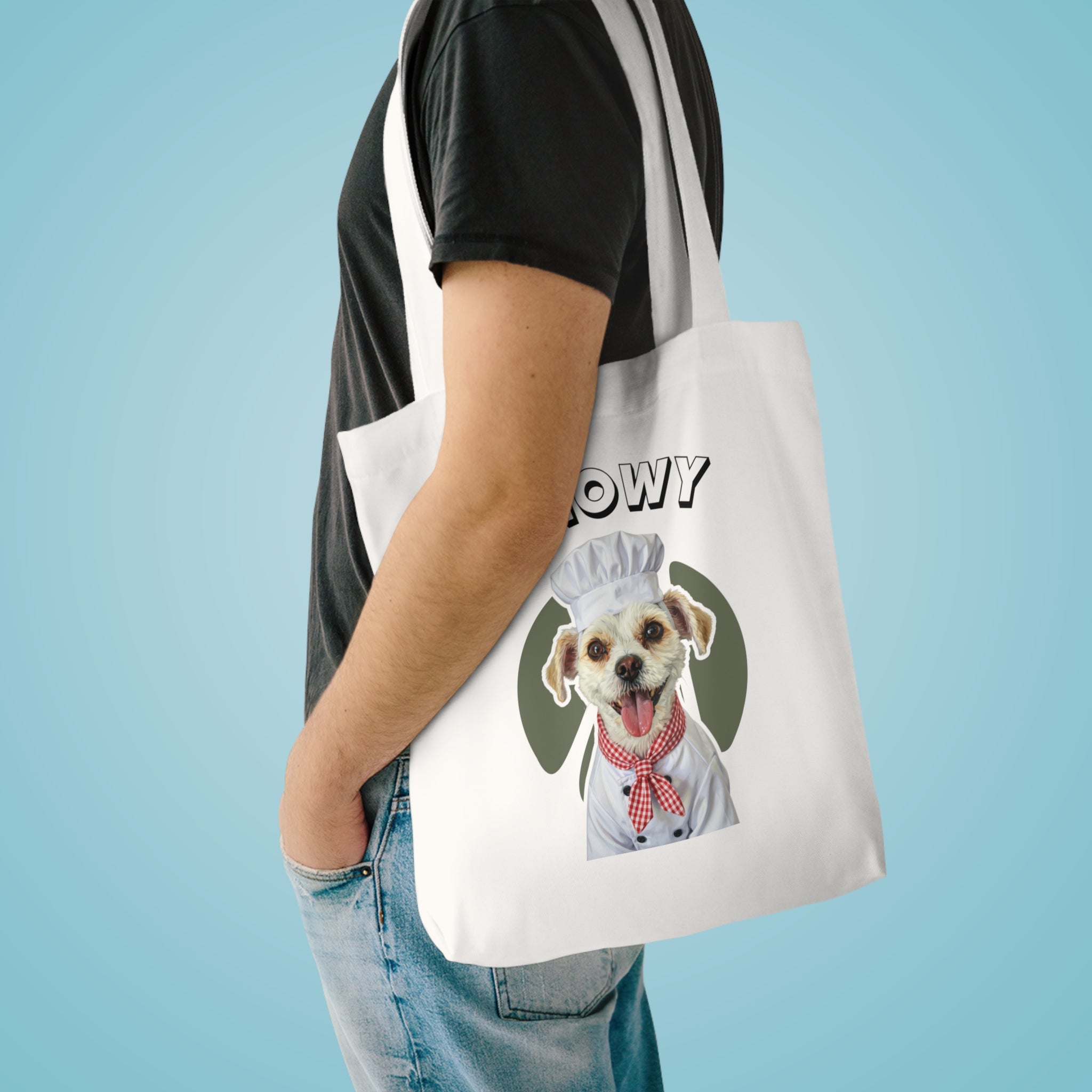 (Snowy) Personalized Dog Lover Tote Bag