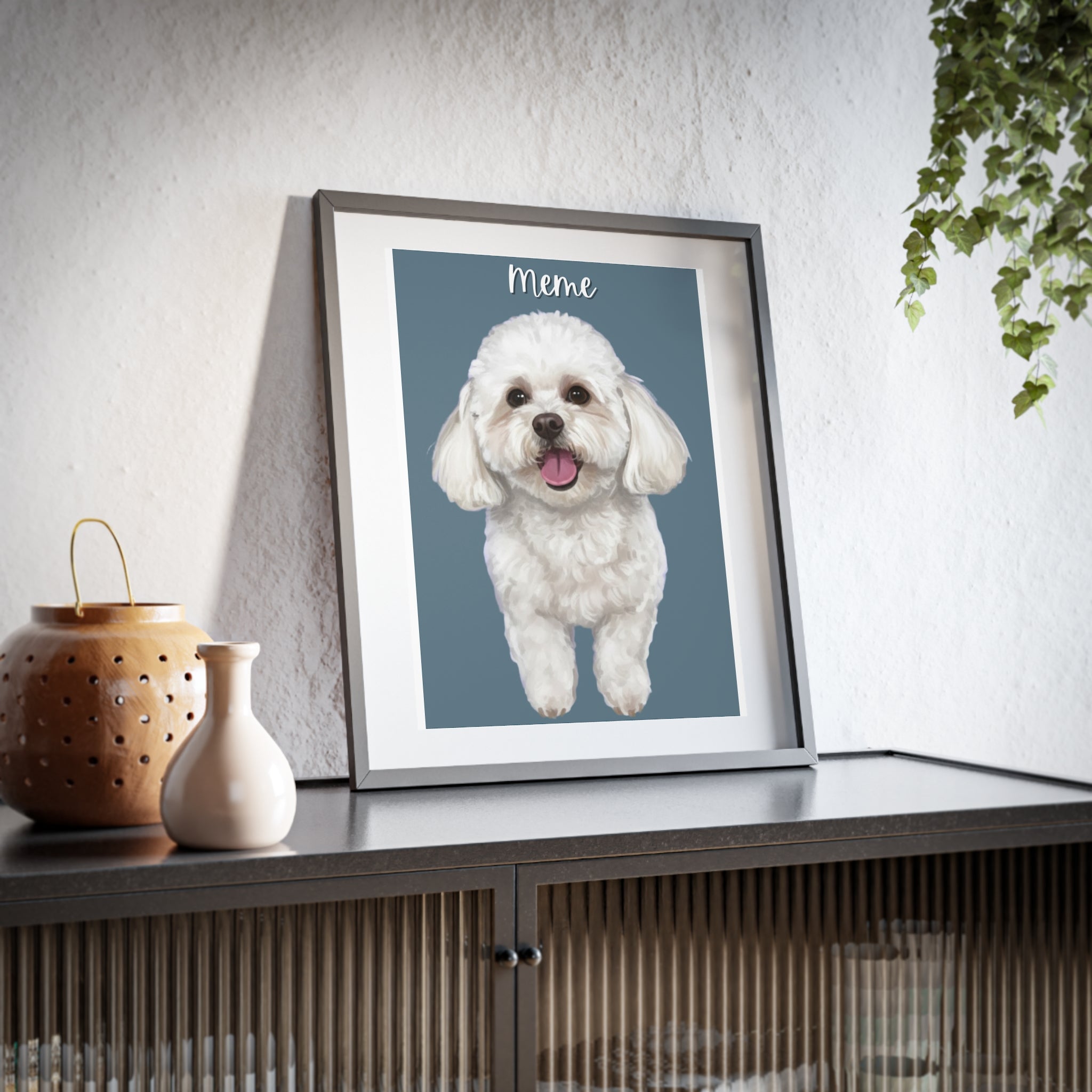 (Meme) Playful Dog Framed Poster