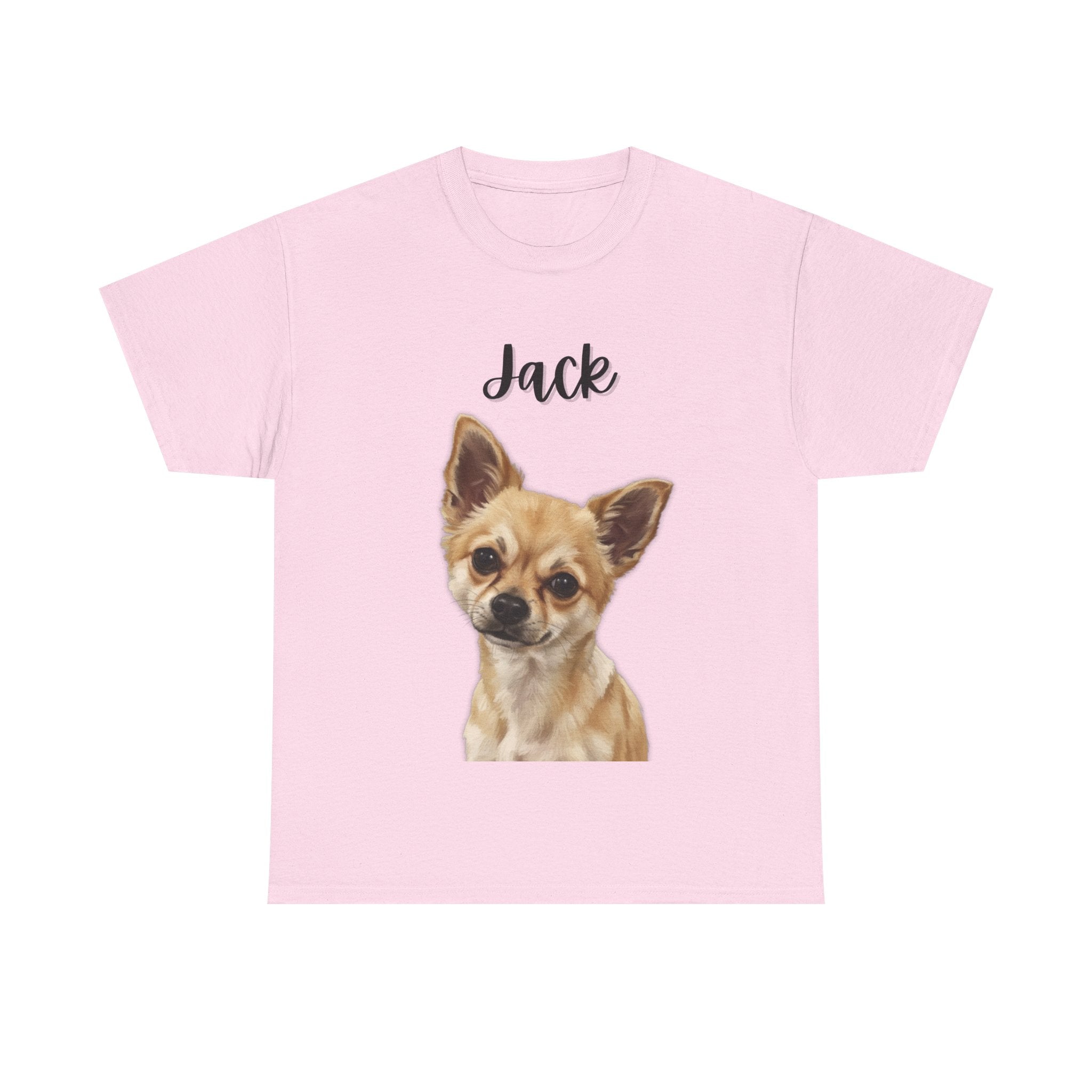 (Jack) Whimsical Dog Portrait Tee Shirt