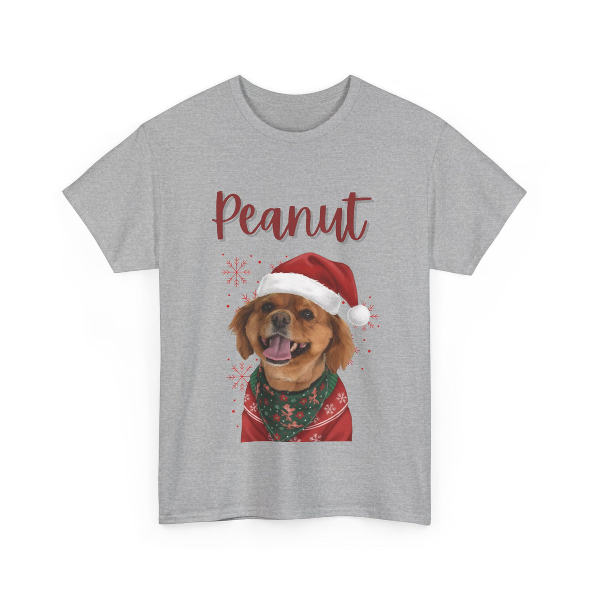 (Peanut) Whimsical Dog Portrait Tee Shirt