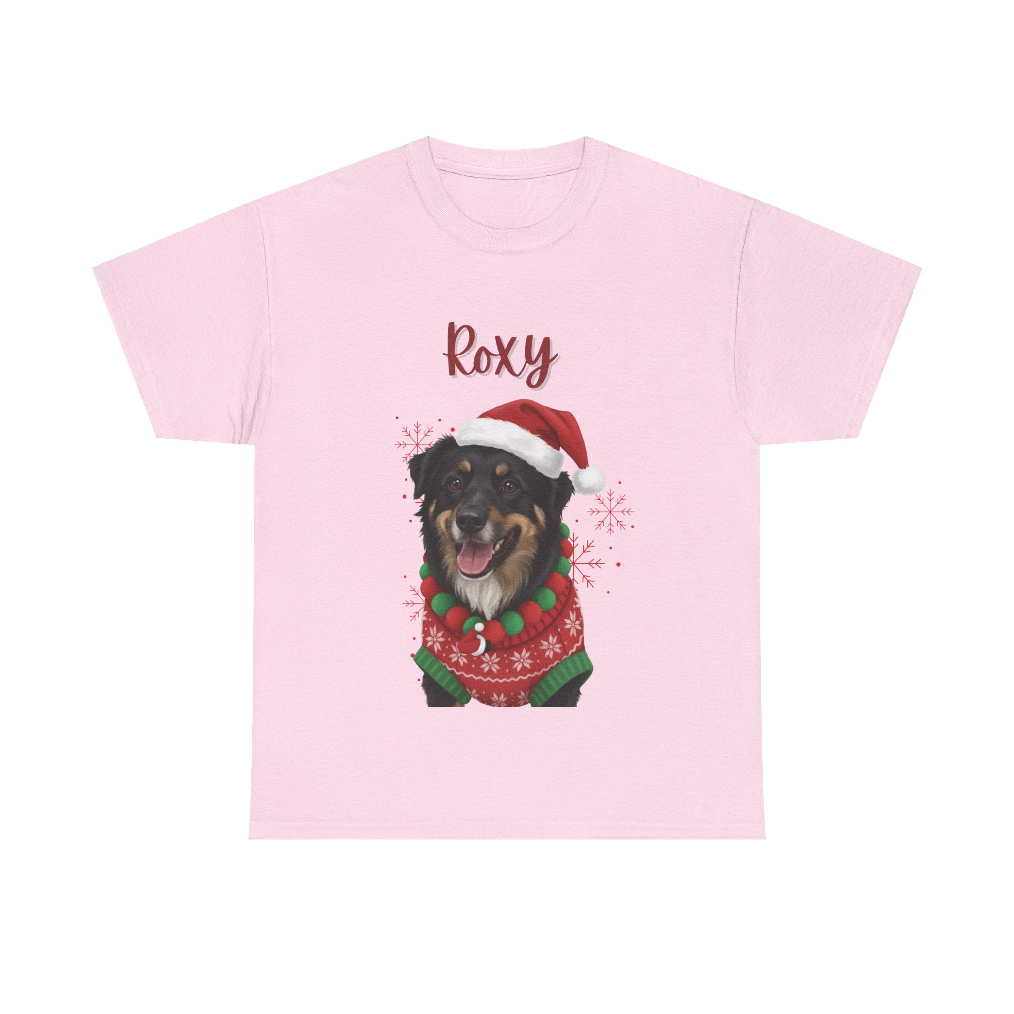 (Roxy) Whimsical Dog Portrait Tee Shirt