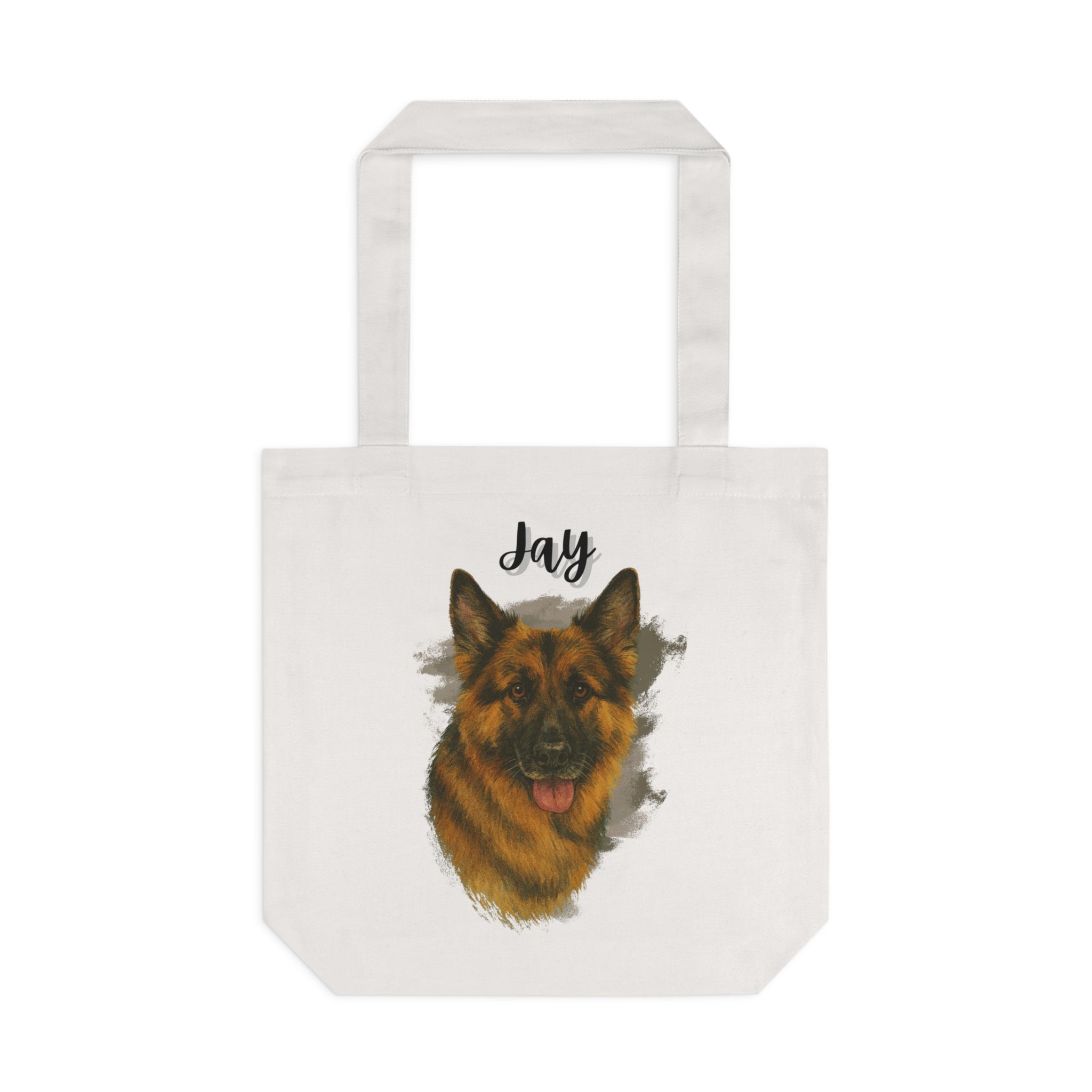 (Jay) Personalized Dog Lover Tote Bag