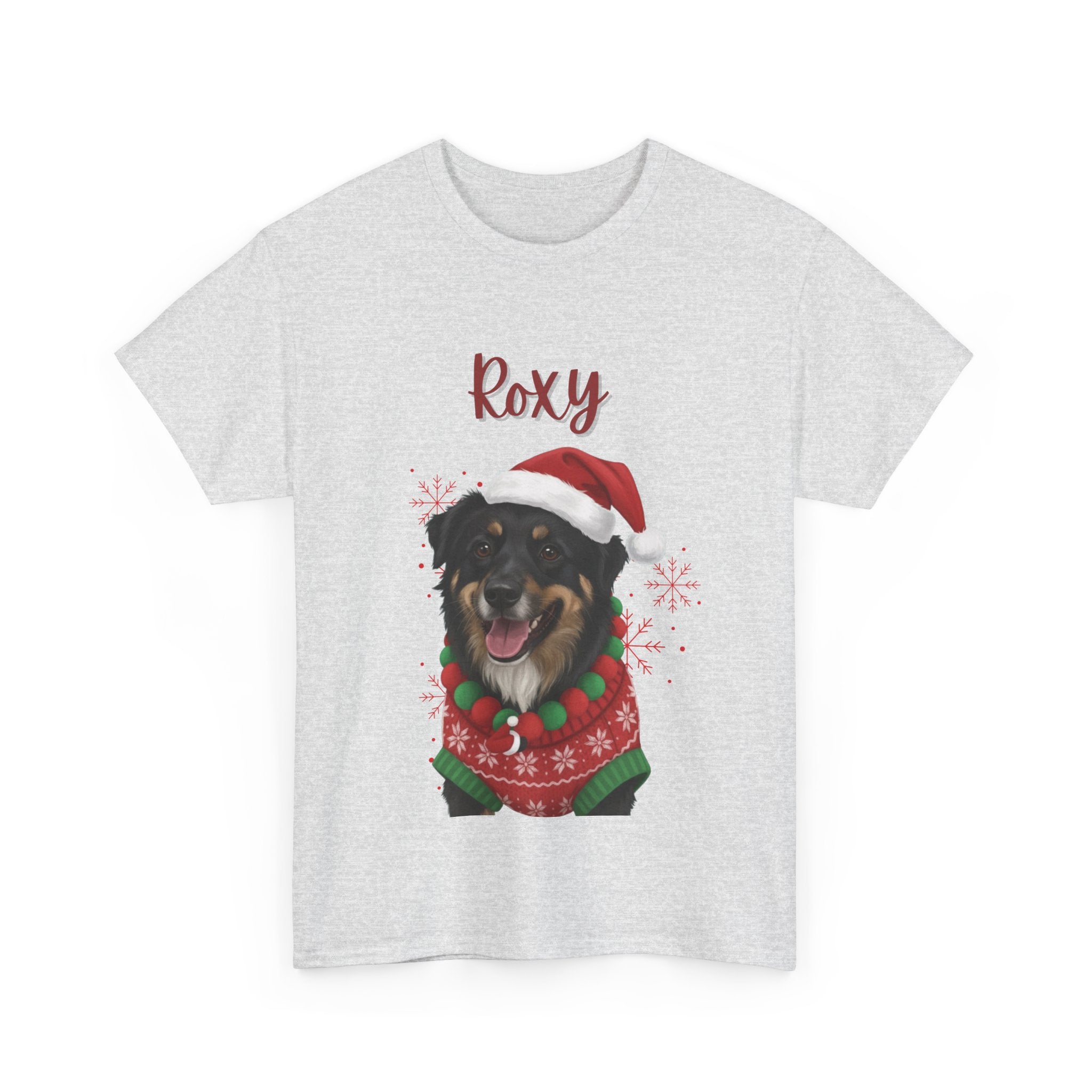 (Roxy) Whimsical Dog Portrait Tee Shirt