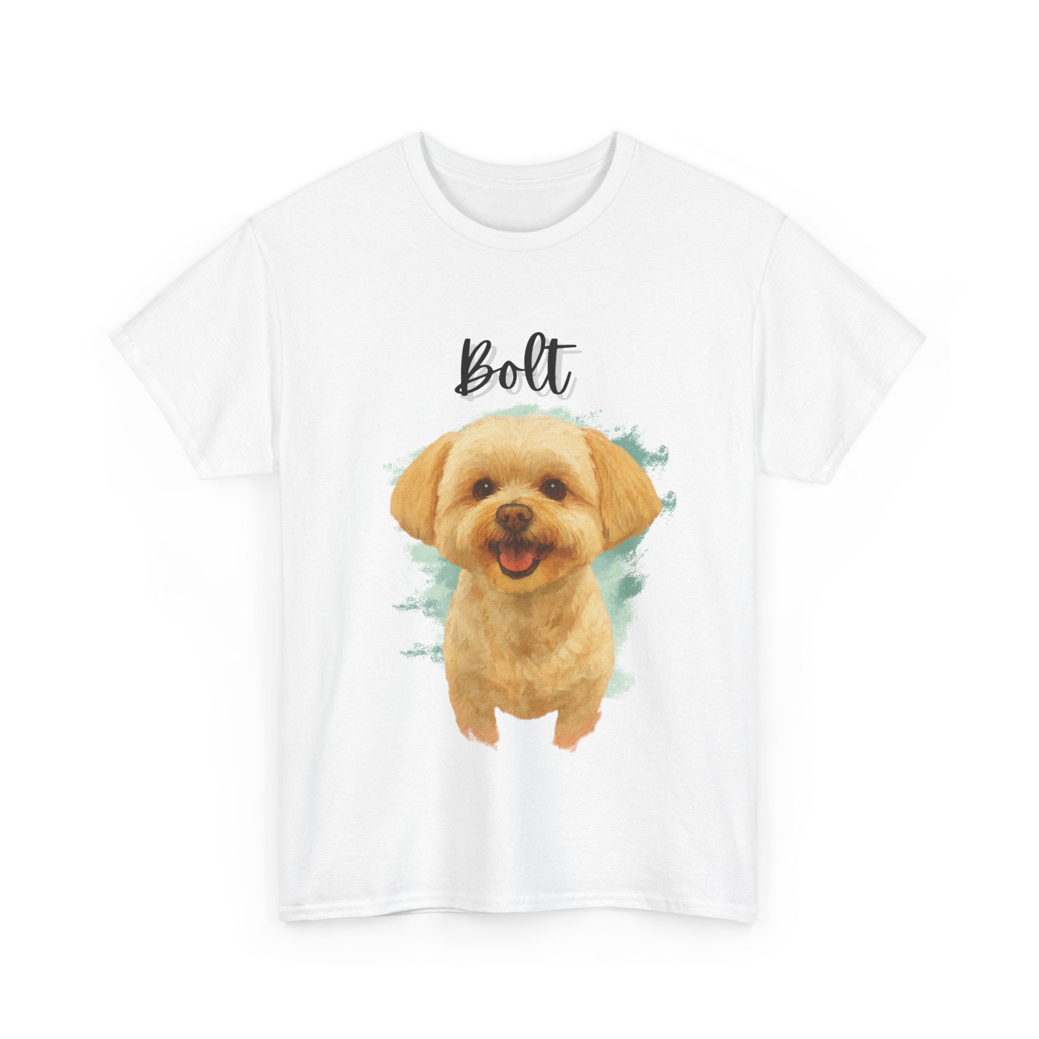 (Bolt) Whimsical Dog Portrait Tee Shirt
