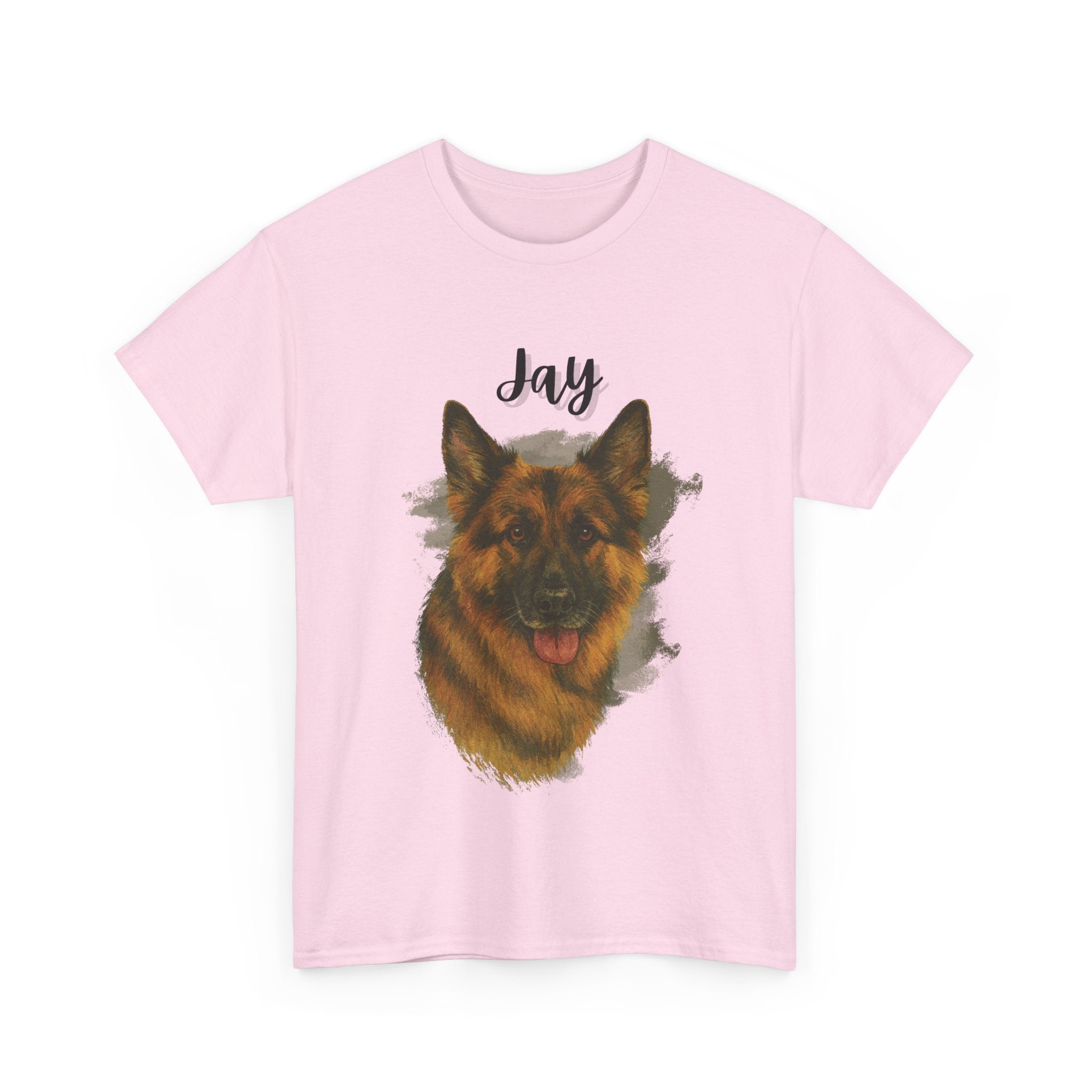 (Jay) Whimsical Dog Portrait Tee Shirt