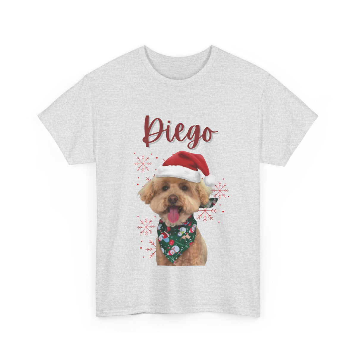 (Diego) Whimsical Dog Portrait Tee Shirt