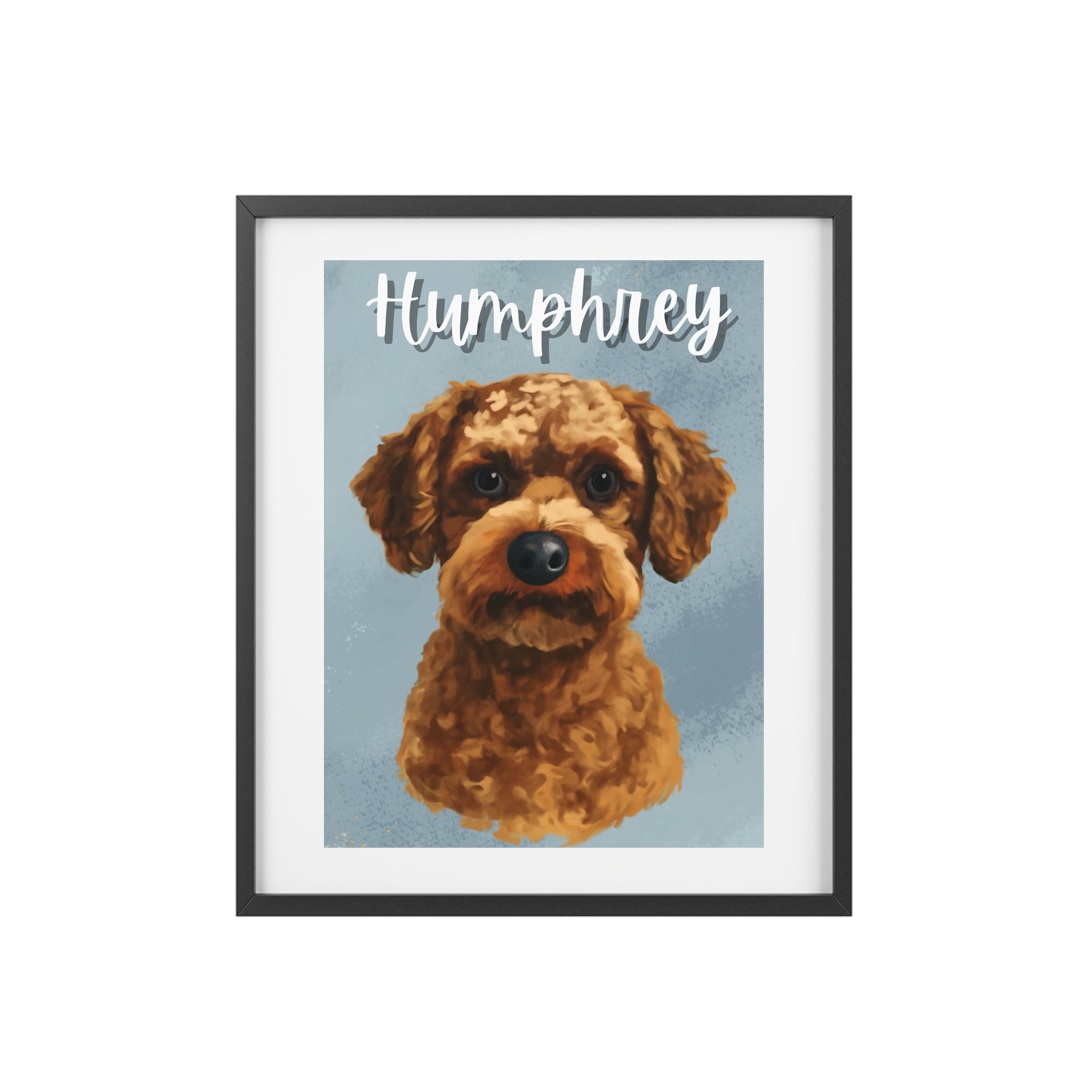 (Humphrey) Playful Dog Framed Poster