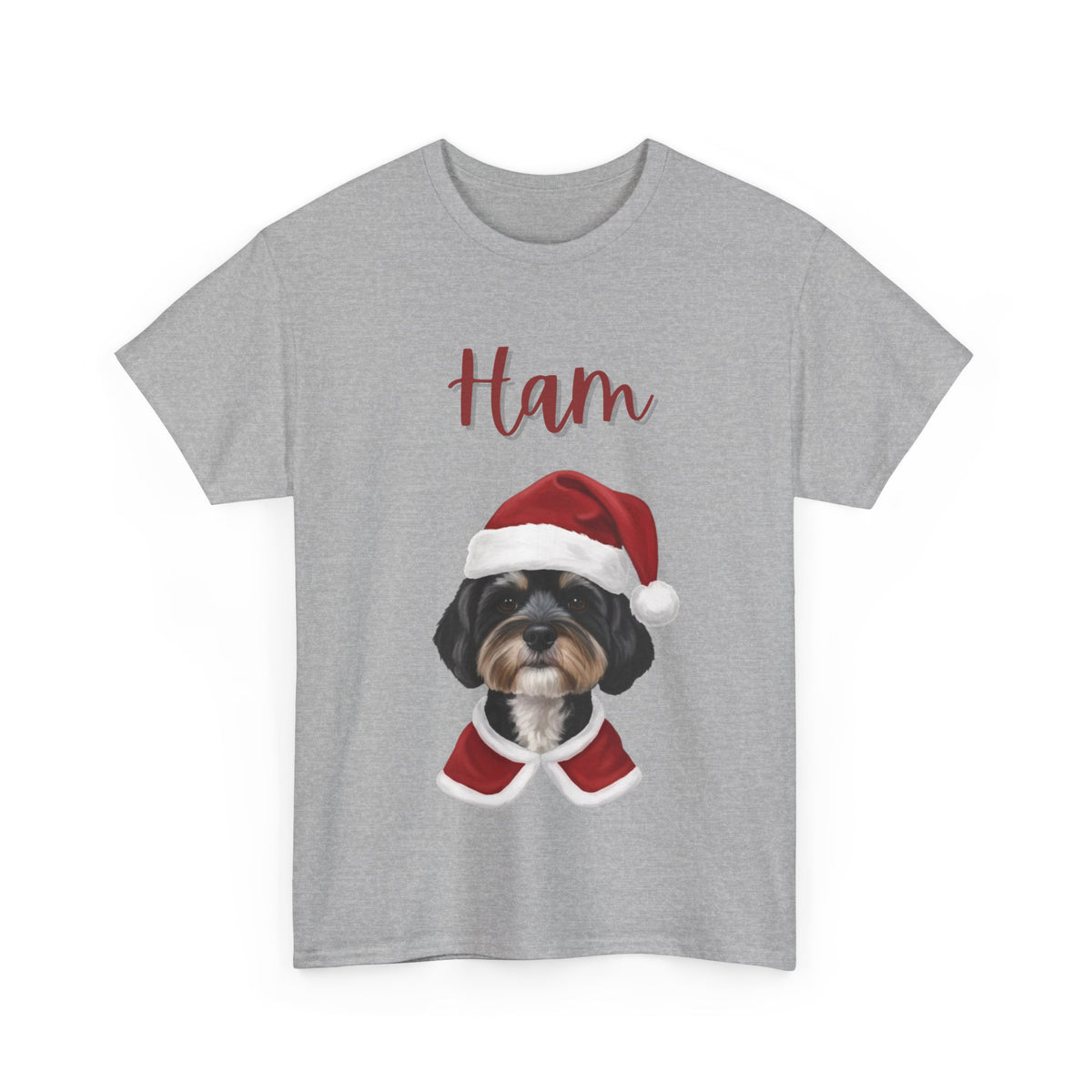 (Ham) Whimsical Dog Portrait Tee Shirt
