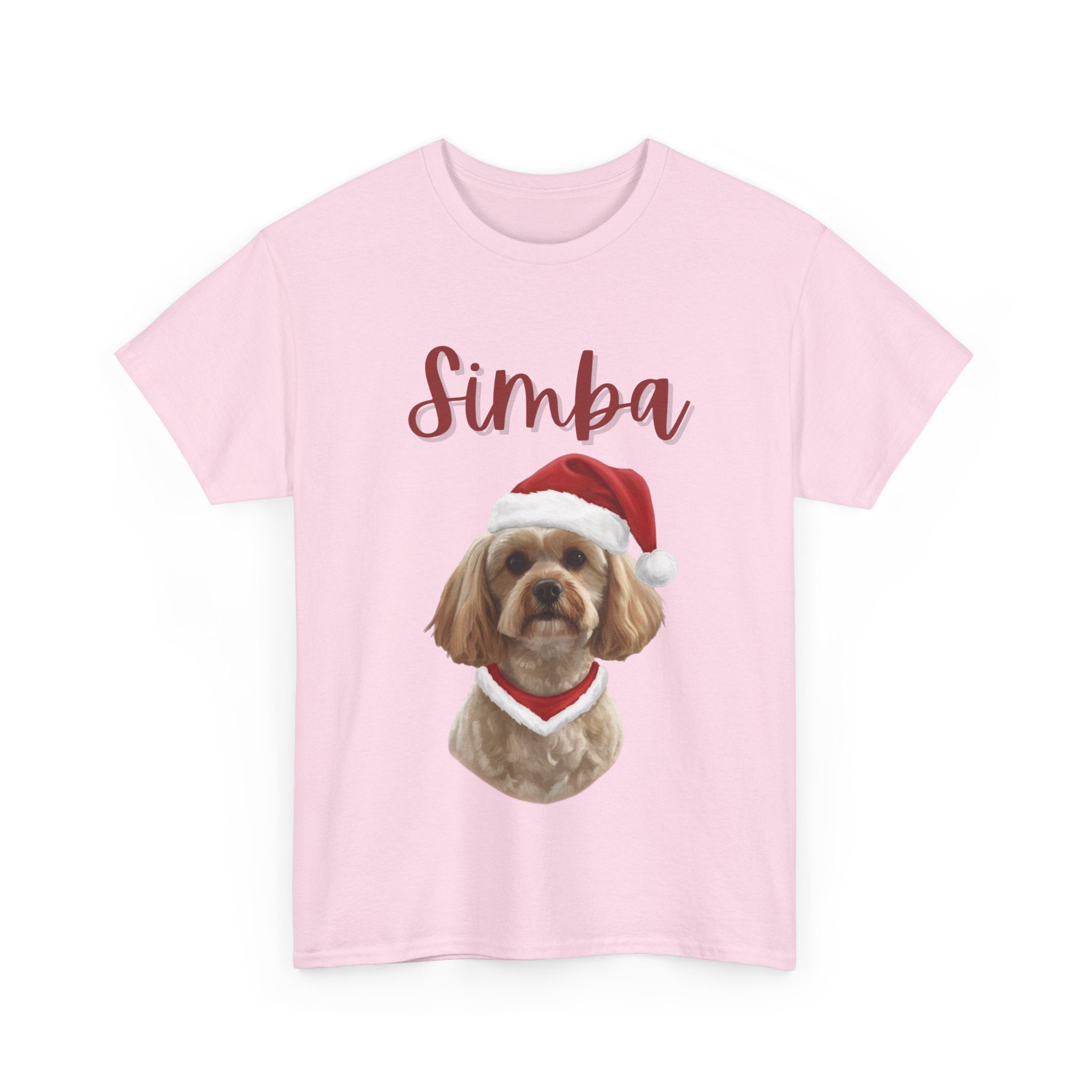 (Simba) Whimsical Dog Portrait Tee Shirt