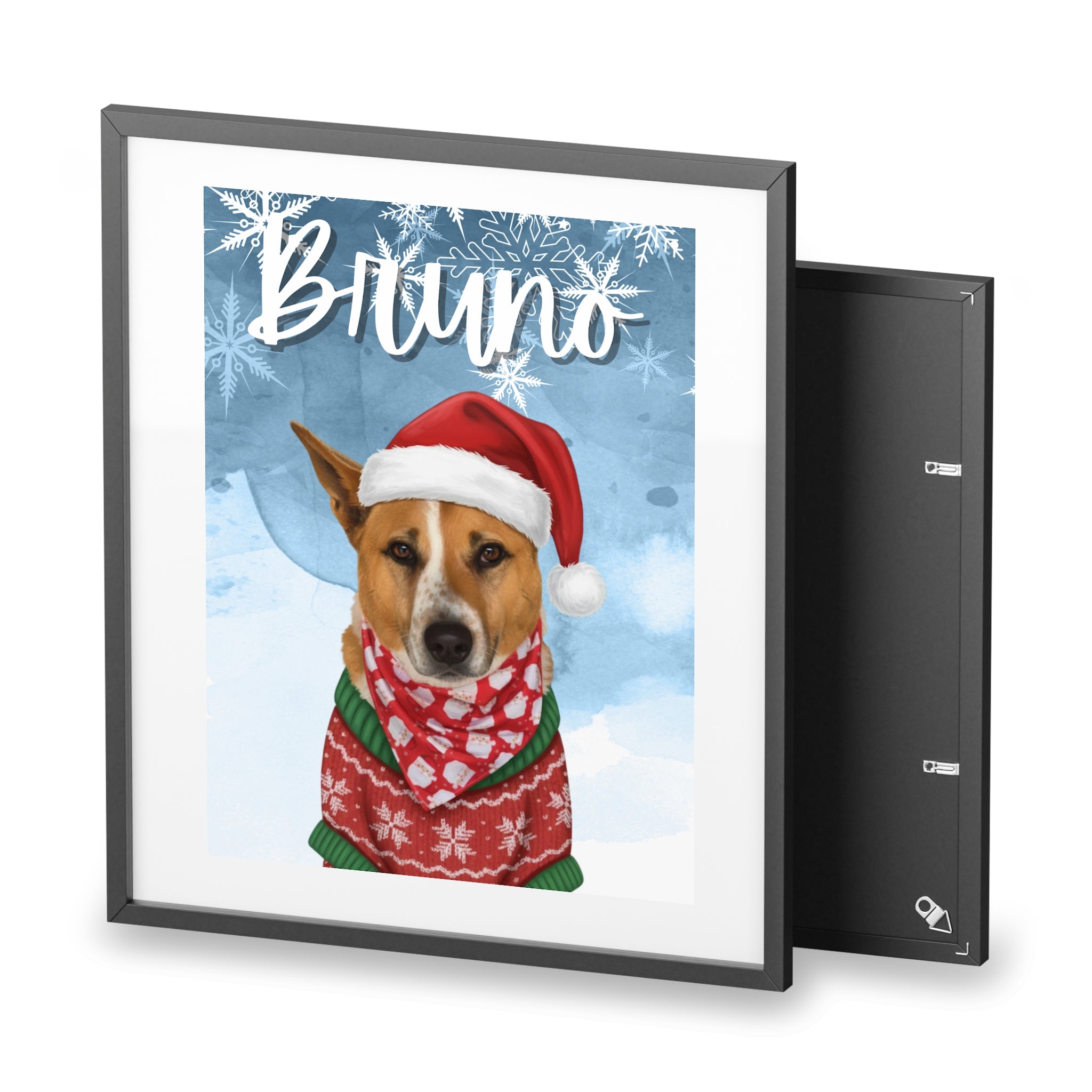 (Bruno) Playful Dog Framed Poster