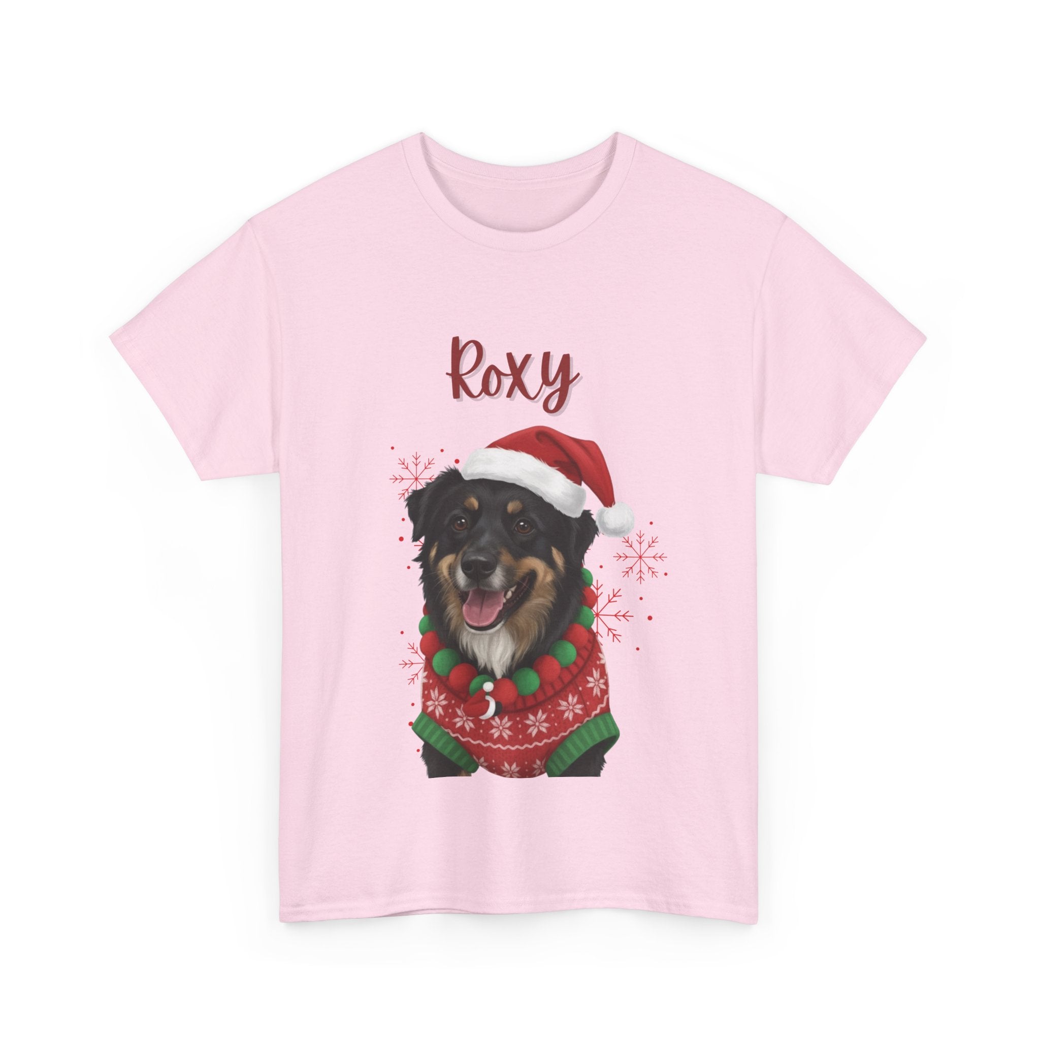 (Roxy) Whimsical Dog Portrait Tee Shirt