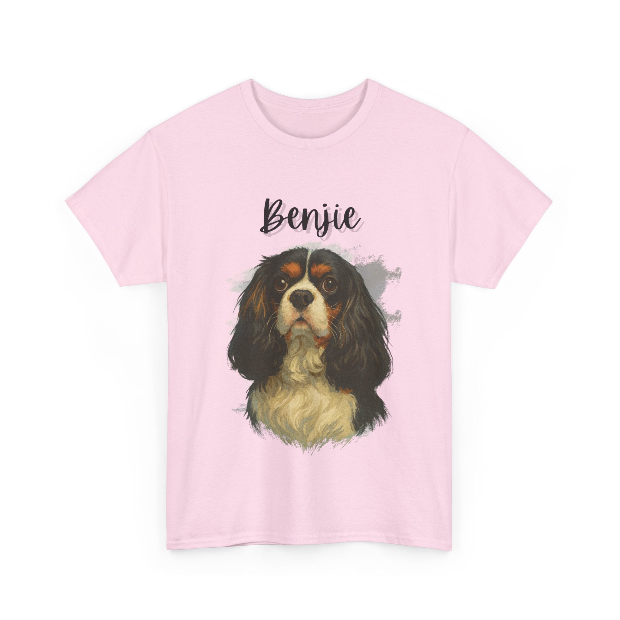(Benjie) Whimsical Dog Portrait Tee Shirt