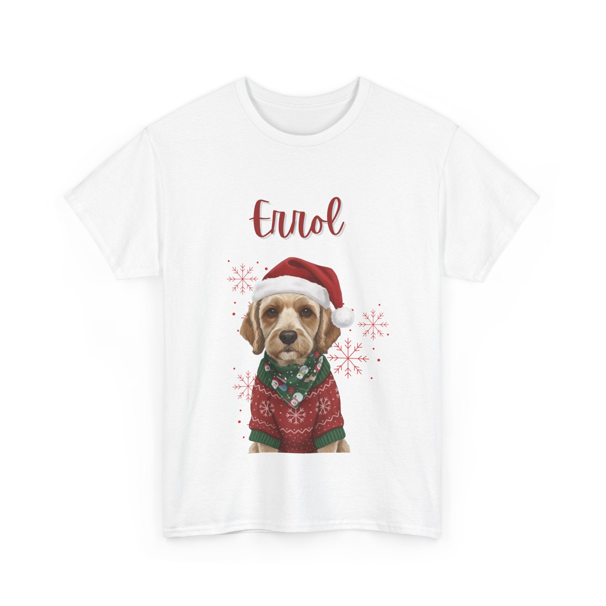 (Errol) Whimsical Dog Portrait Tee Shirt