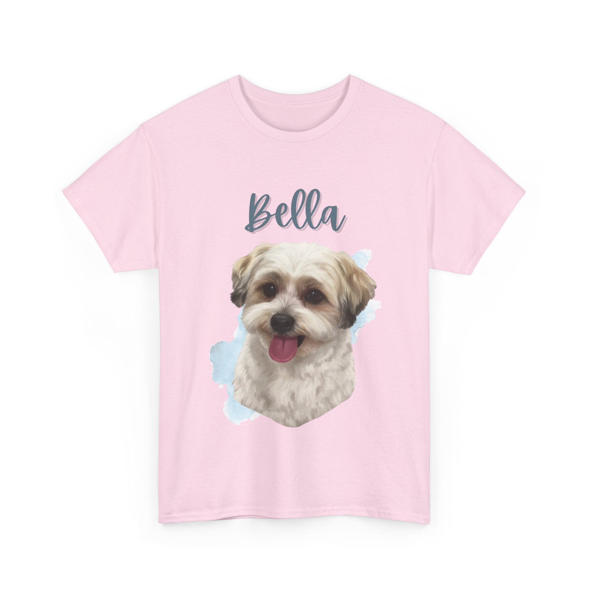 (Bella) Whimsical Dog Portrait Tee Shirt