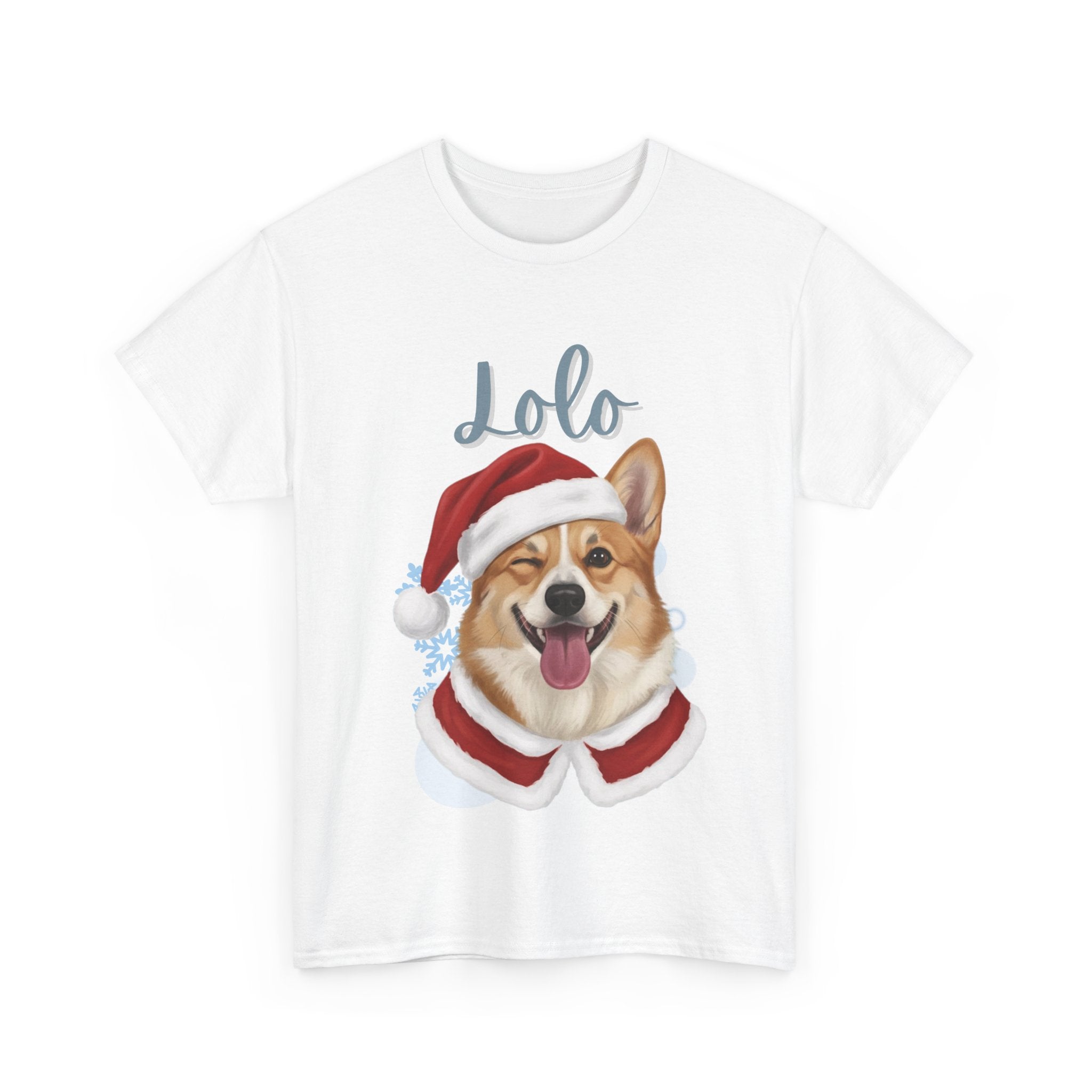 (Lolo) Whimsical Dog Portrait Tee Shirt