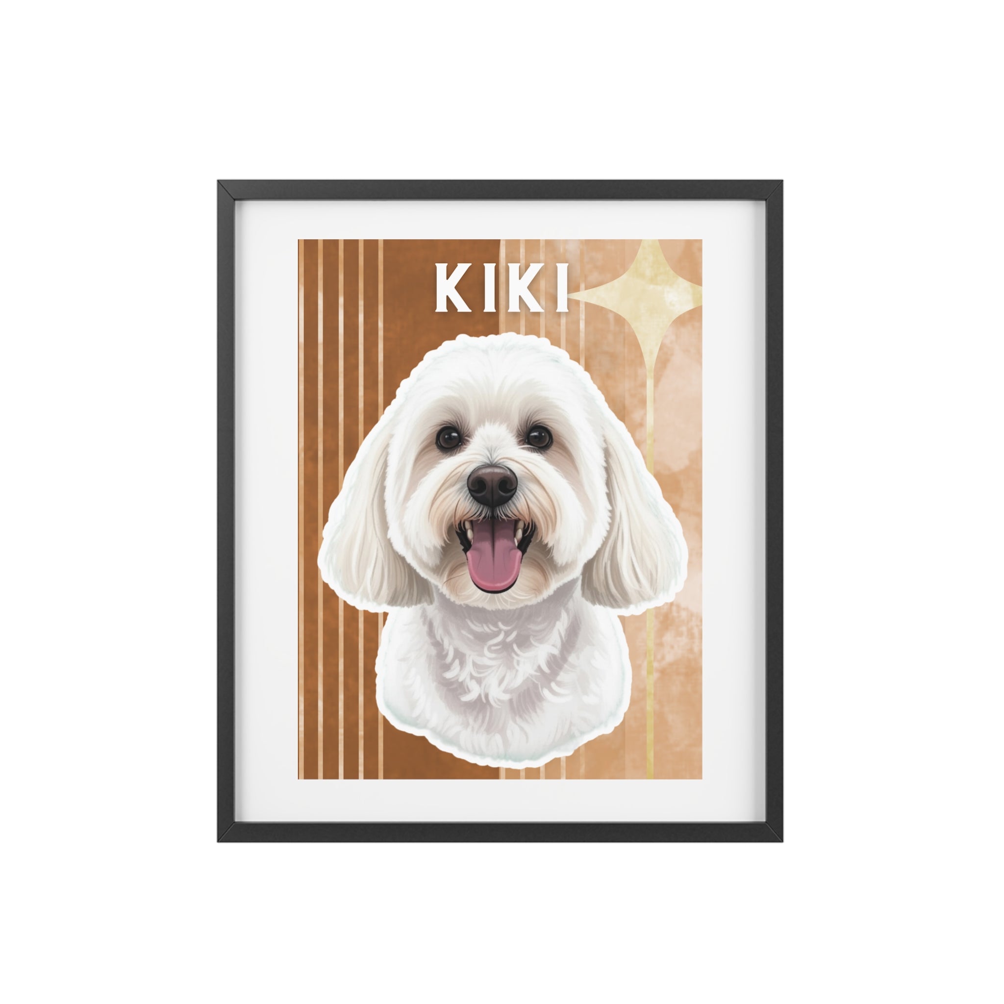 (Kiki) Playful Dog Framed Poster