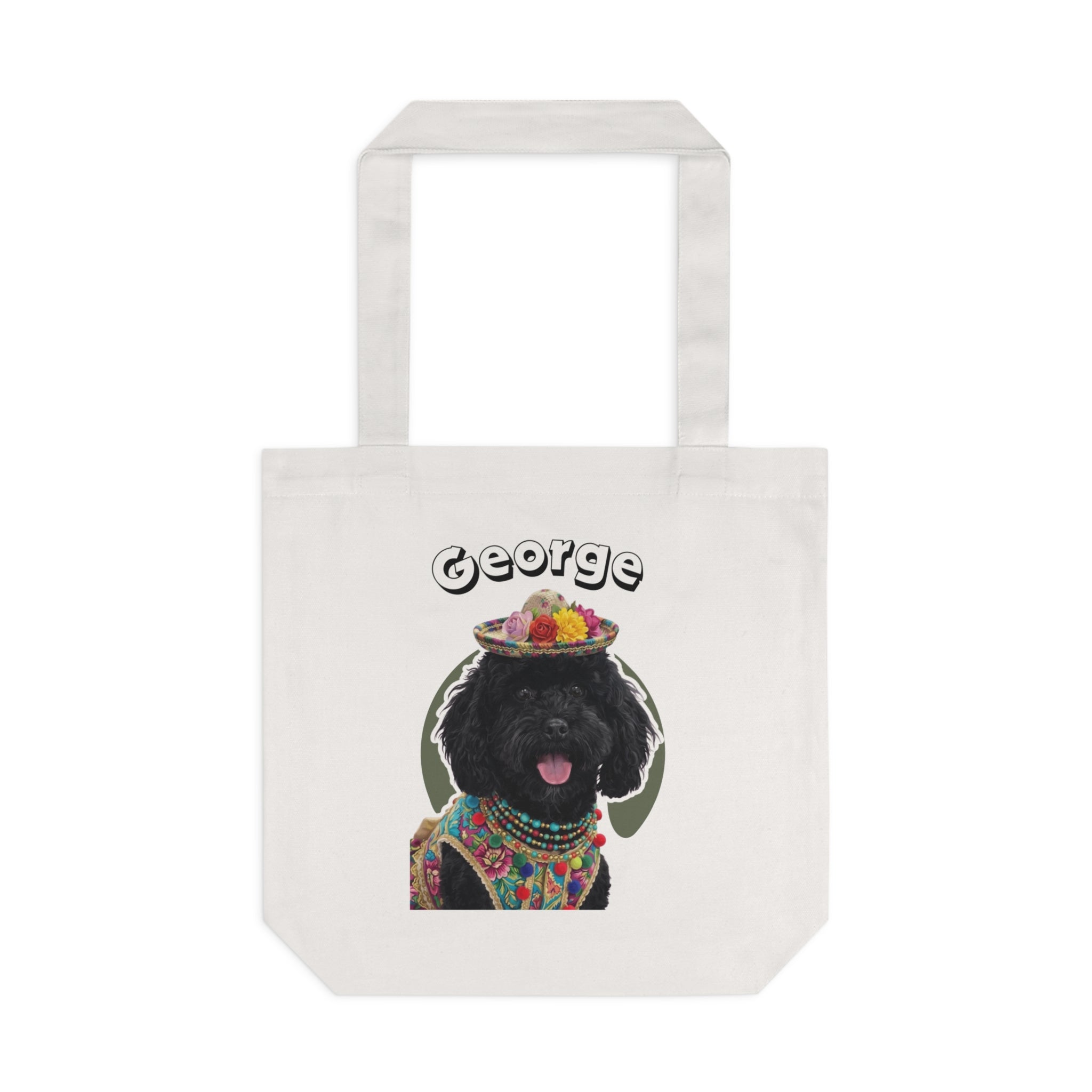 (George) Personalized Dog Lover Tote Bag