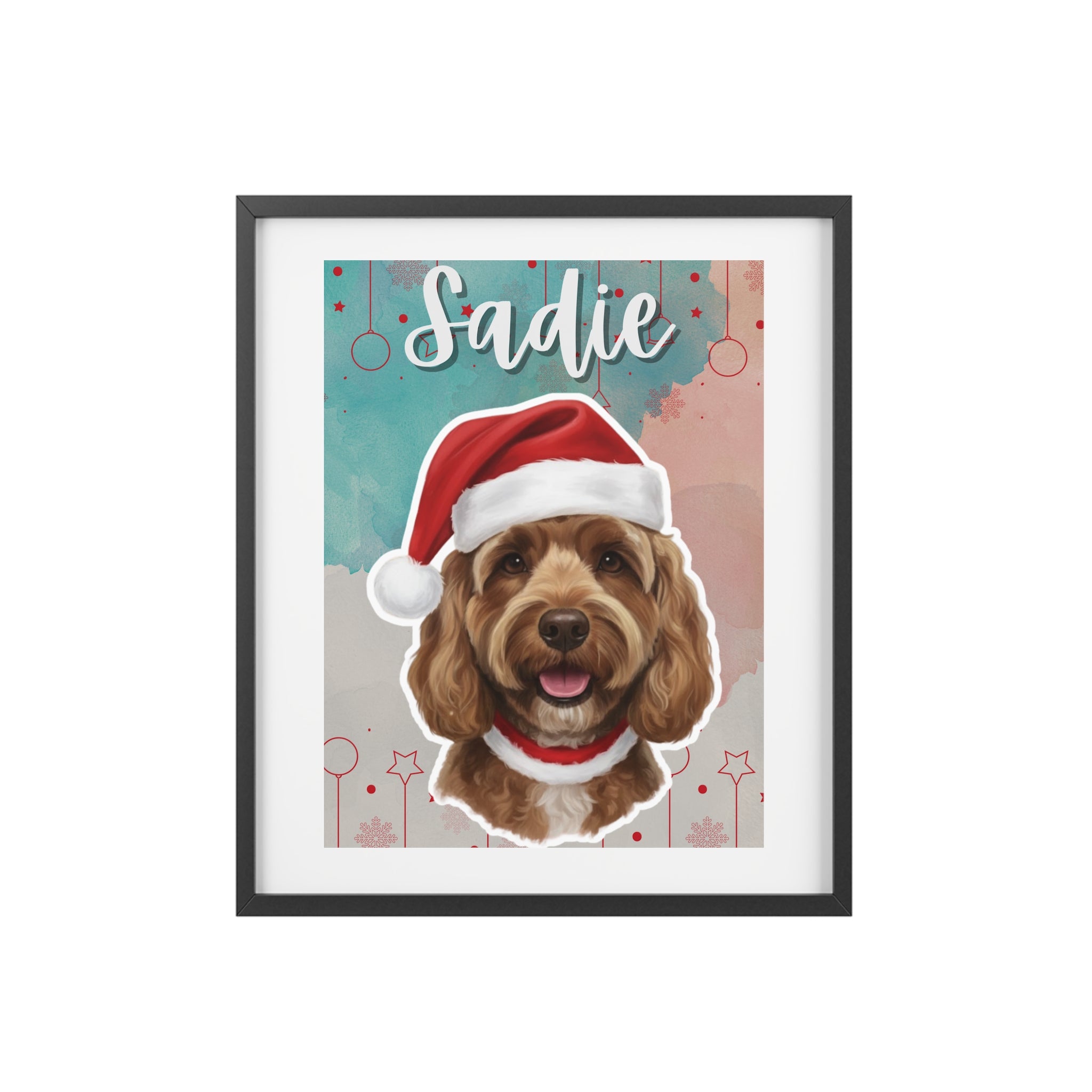 (Sadie) Playful Dog Framed Poster