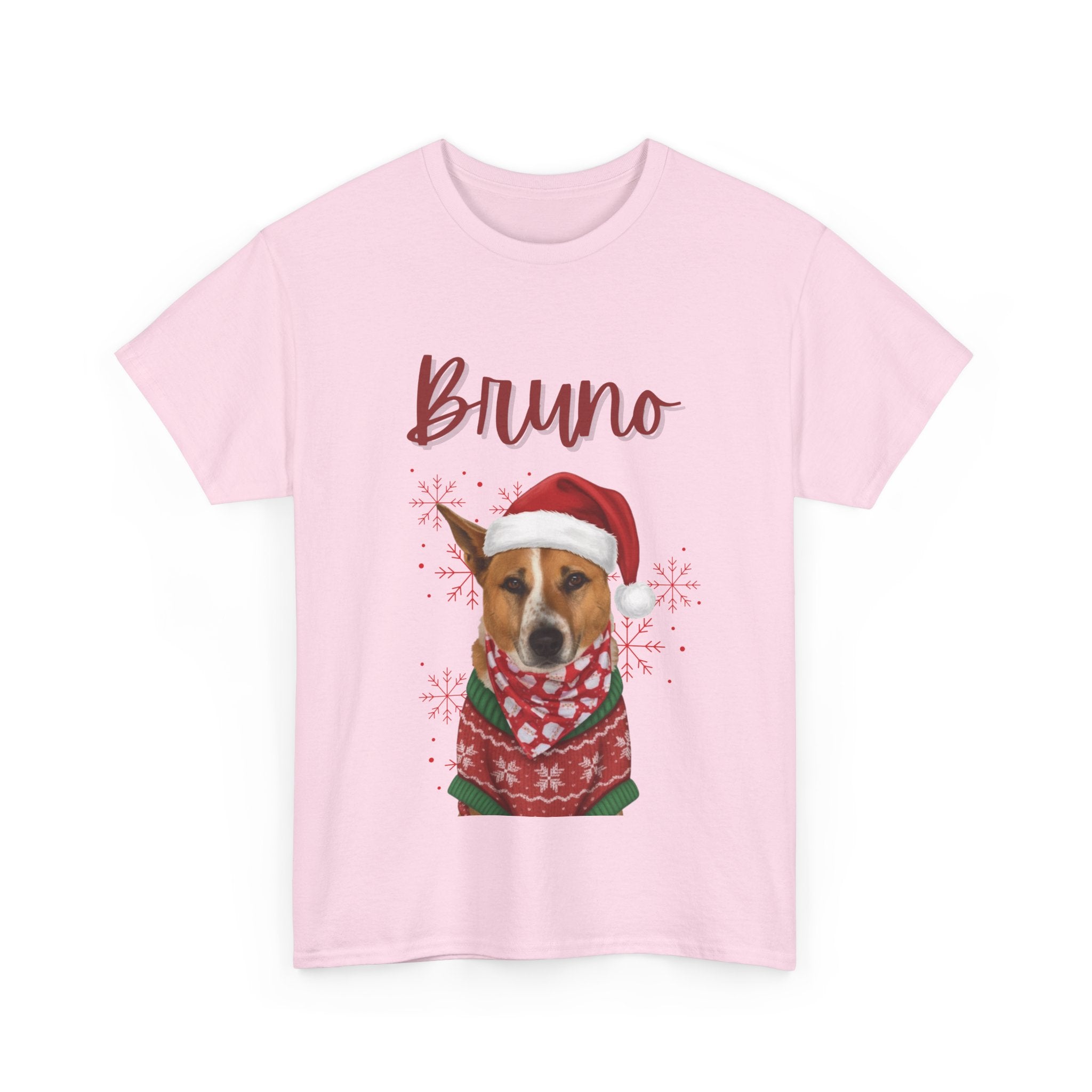 (Bruno) Whimsical Dog Portrait Tee Shirt