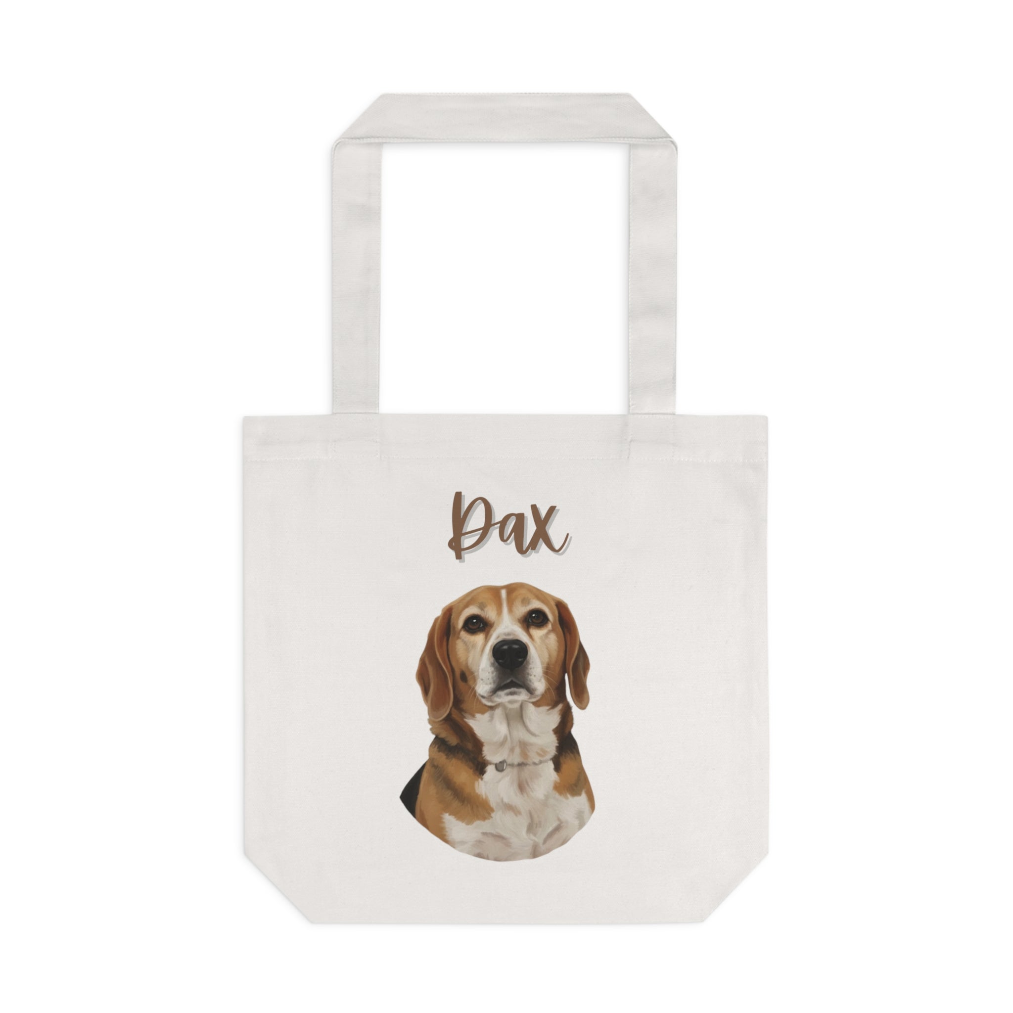 (Dax) Personalized Dog Lover Tote Bag