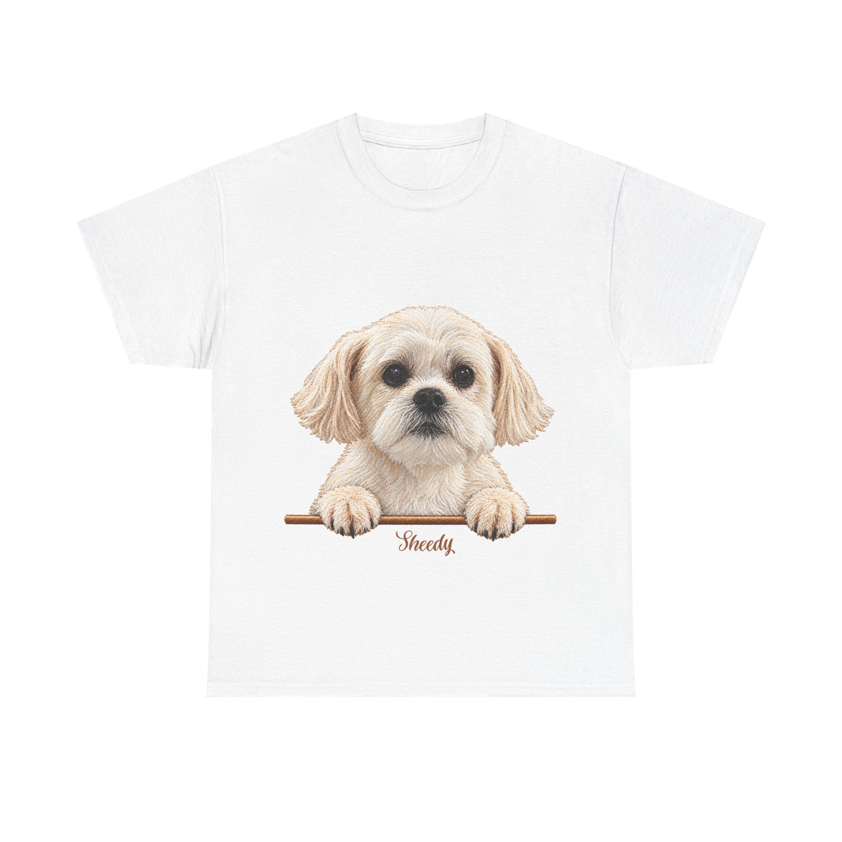 (Sheedy) Whimsical Dog Portrait Tee Shirt