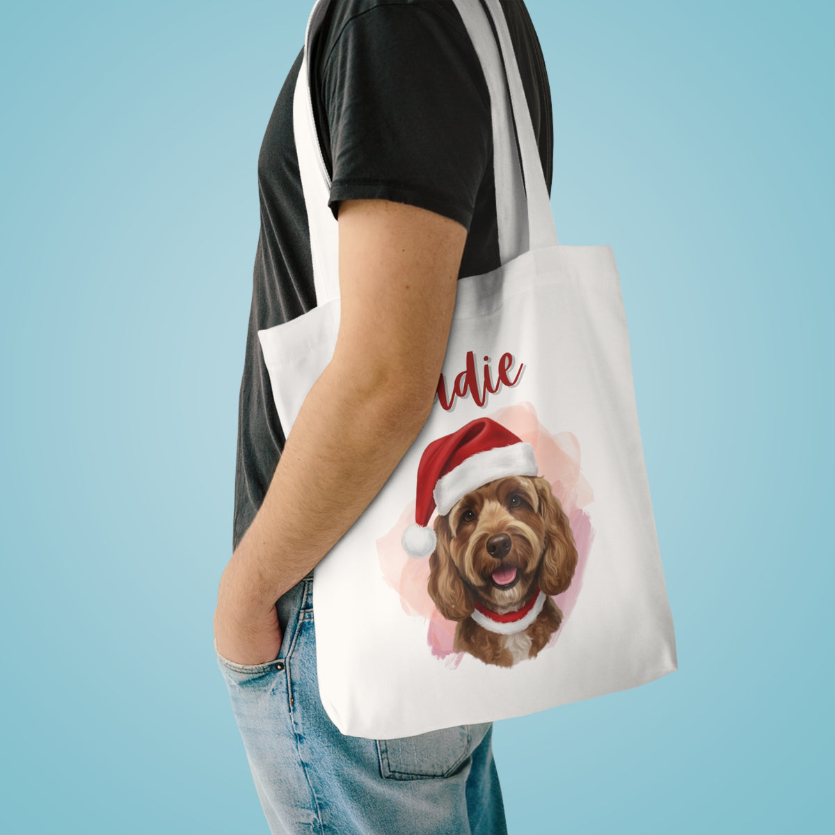 (Sadie) Personalized Dog Lover Tote Bag