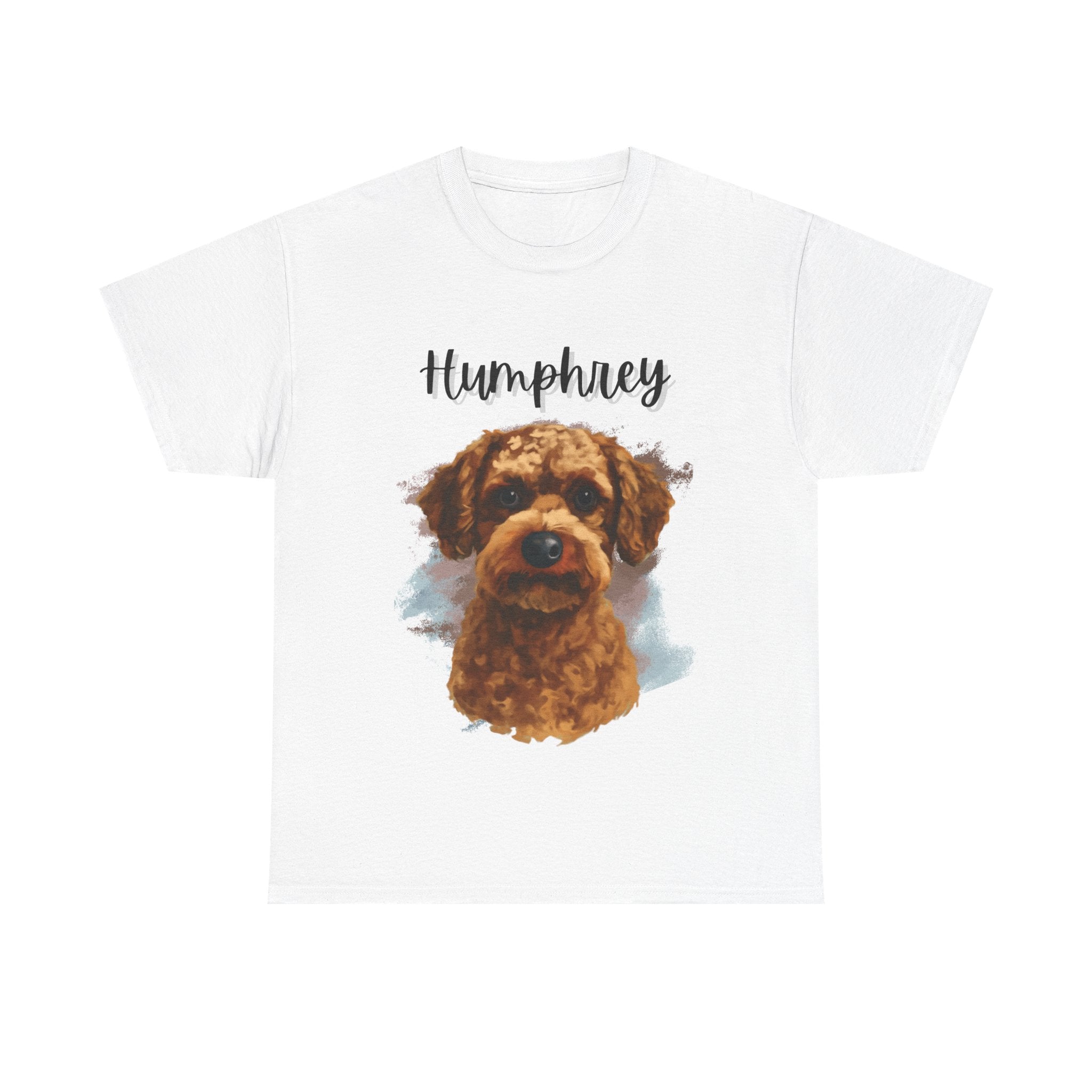 (Humphrey) Whimsical Dog Portrait Tee Shirt